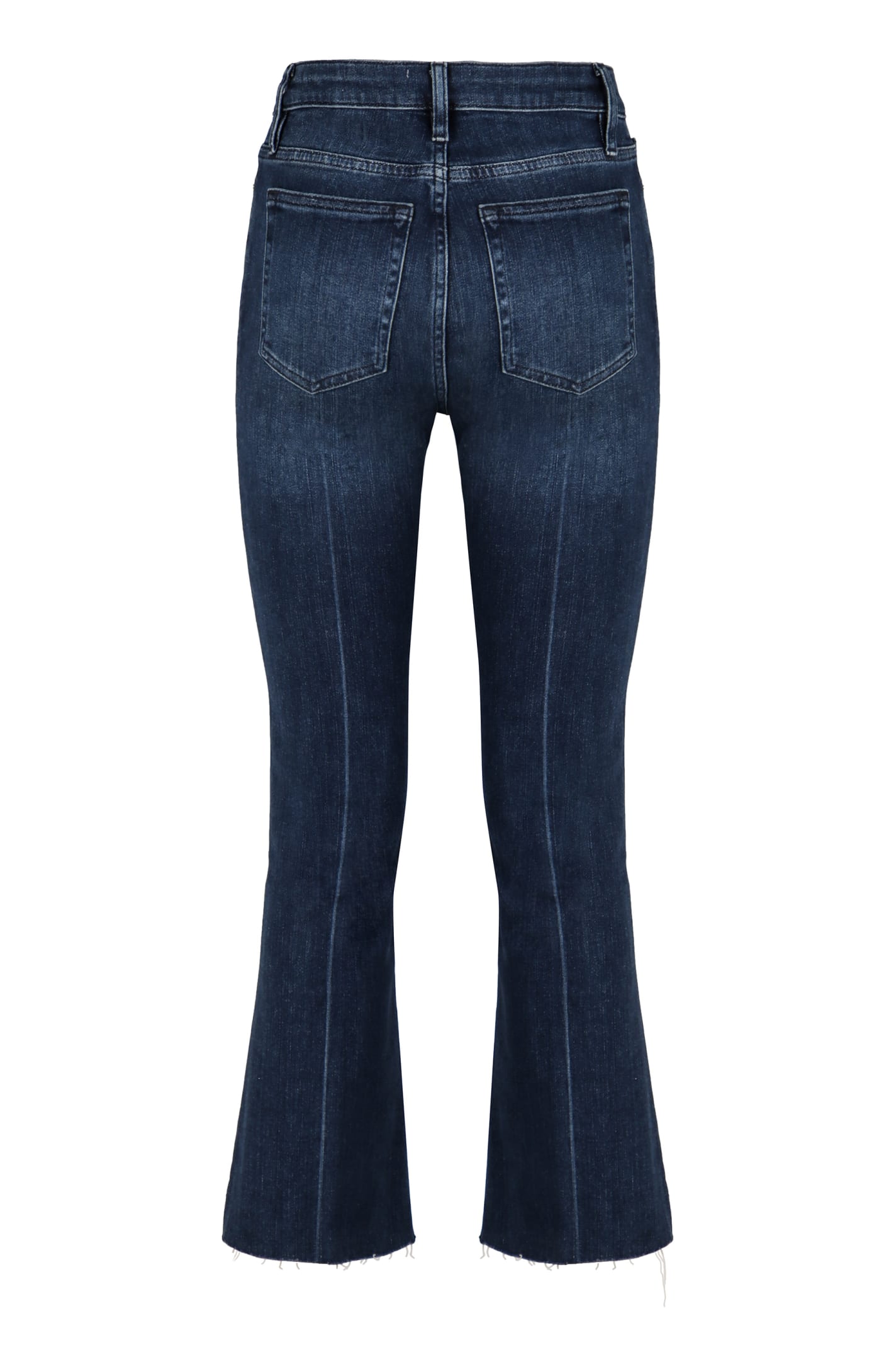 Frame Le Crop Mini Boot Mid-rise Jeans In Denim