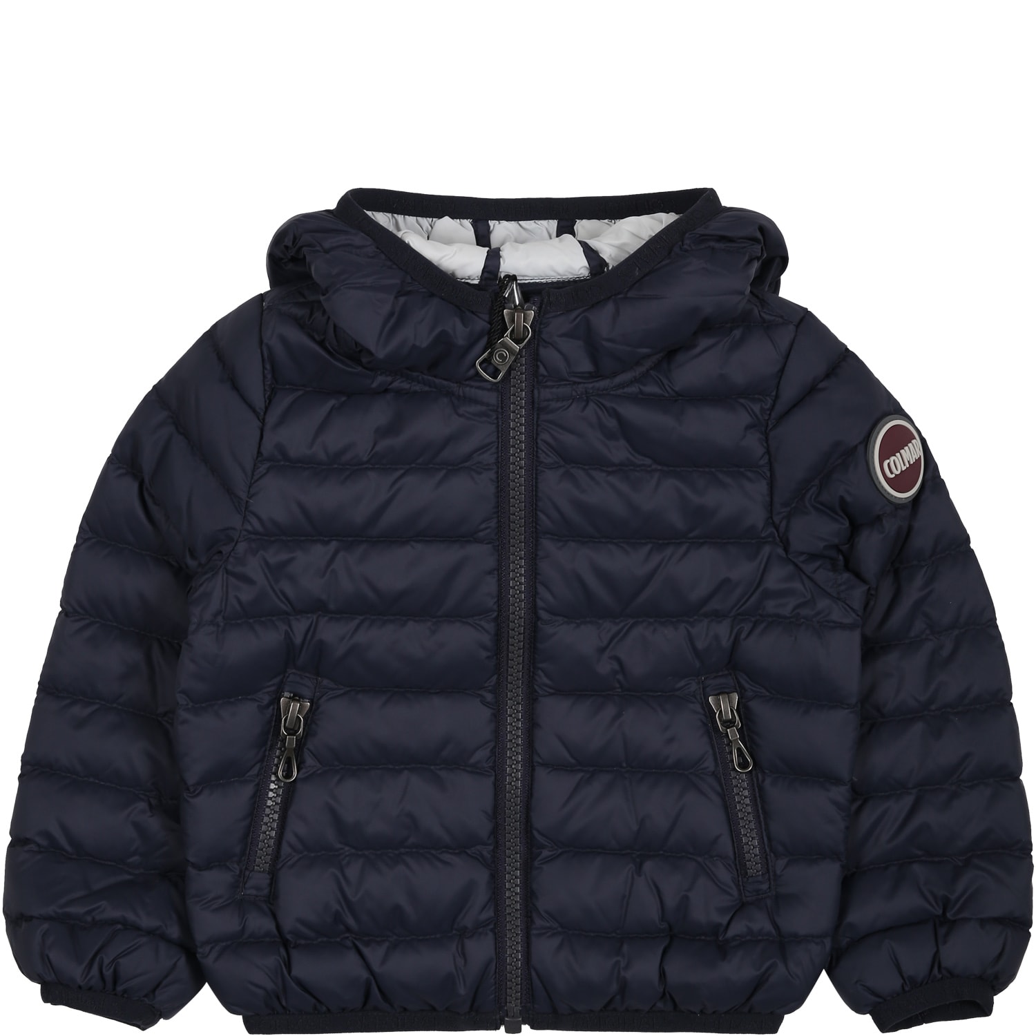 Colmar Blue Jacket For Baby Boy With Iconic Logo | ModeSens