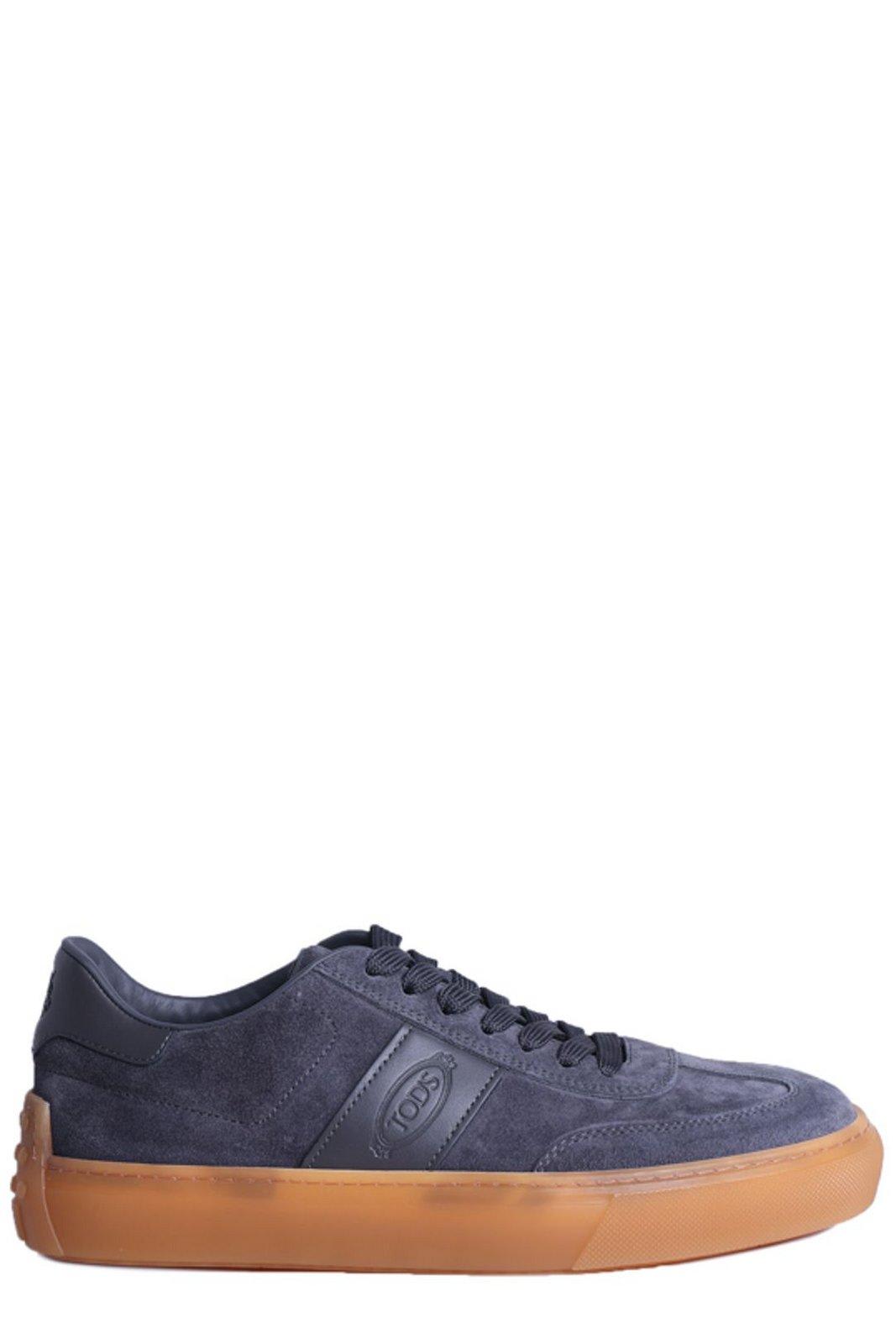 Logo-embossed Lace-up Sneakers
