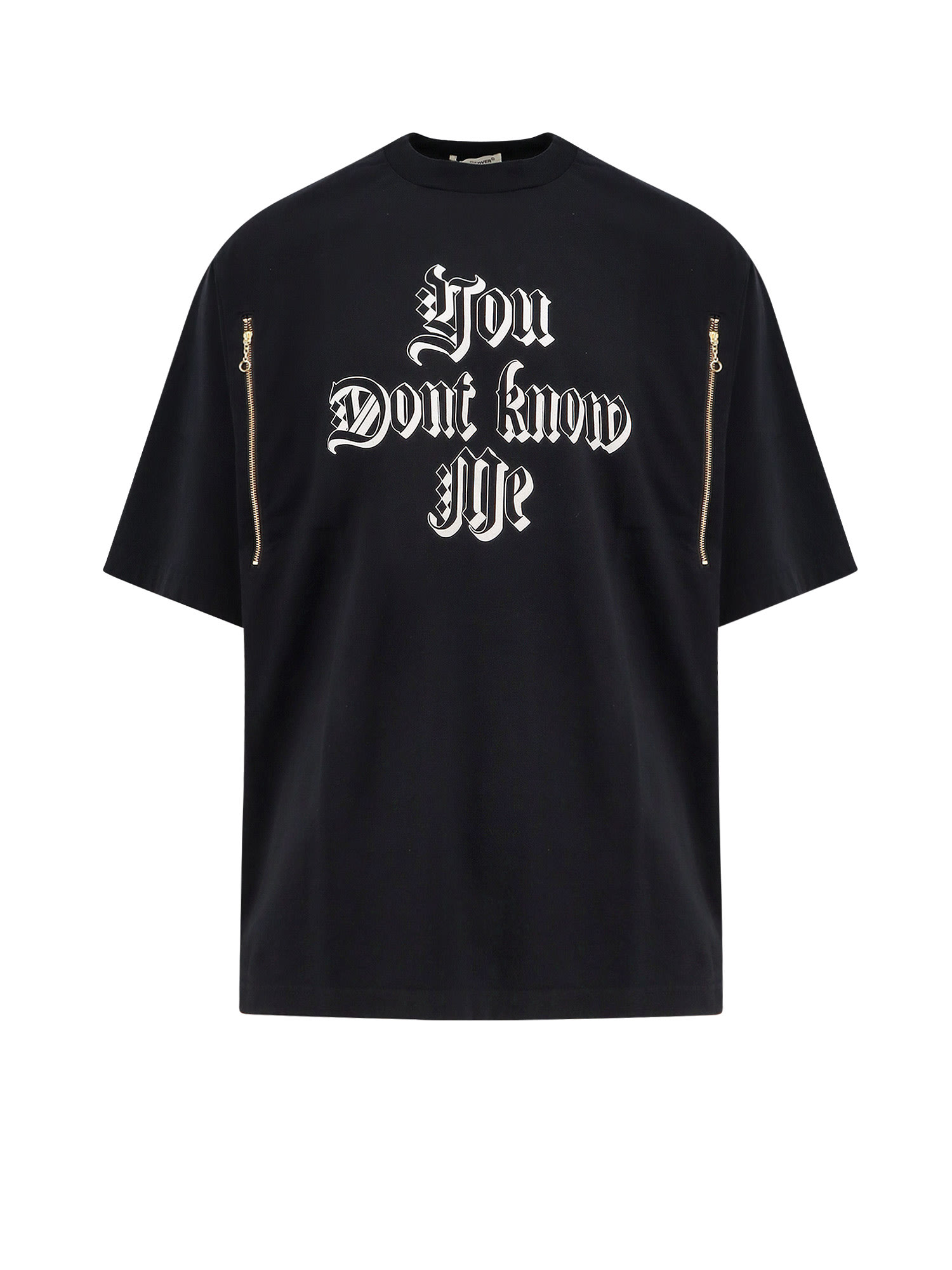 Undercover Graphic Print Short Sleeve Cotton T-shirt In Black