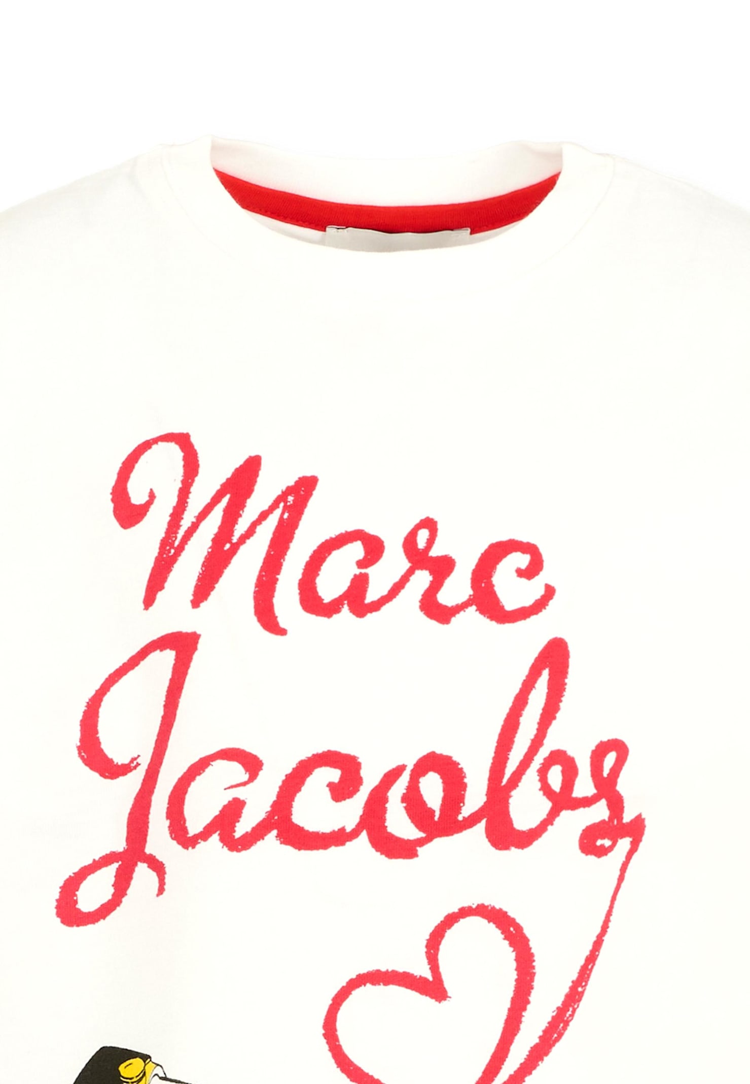 Marc Jacobs White T-shirt For Girl With Logo In White