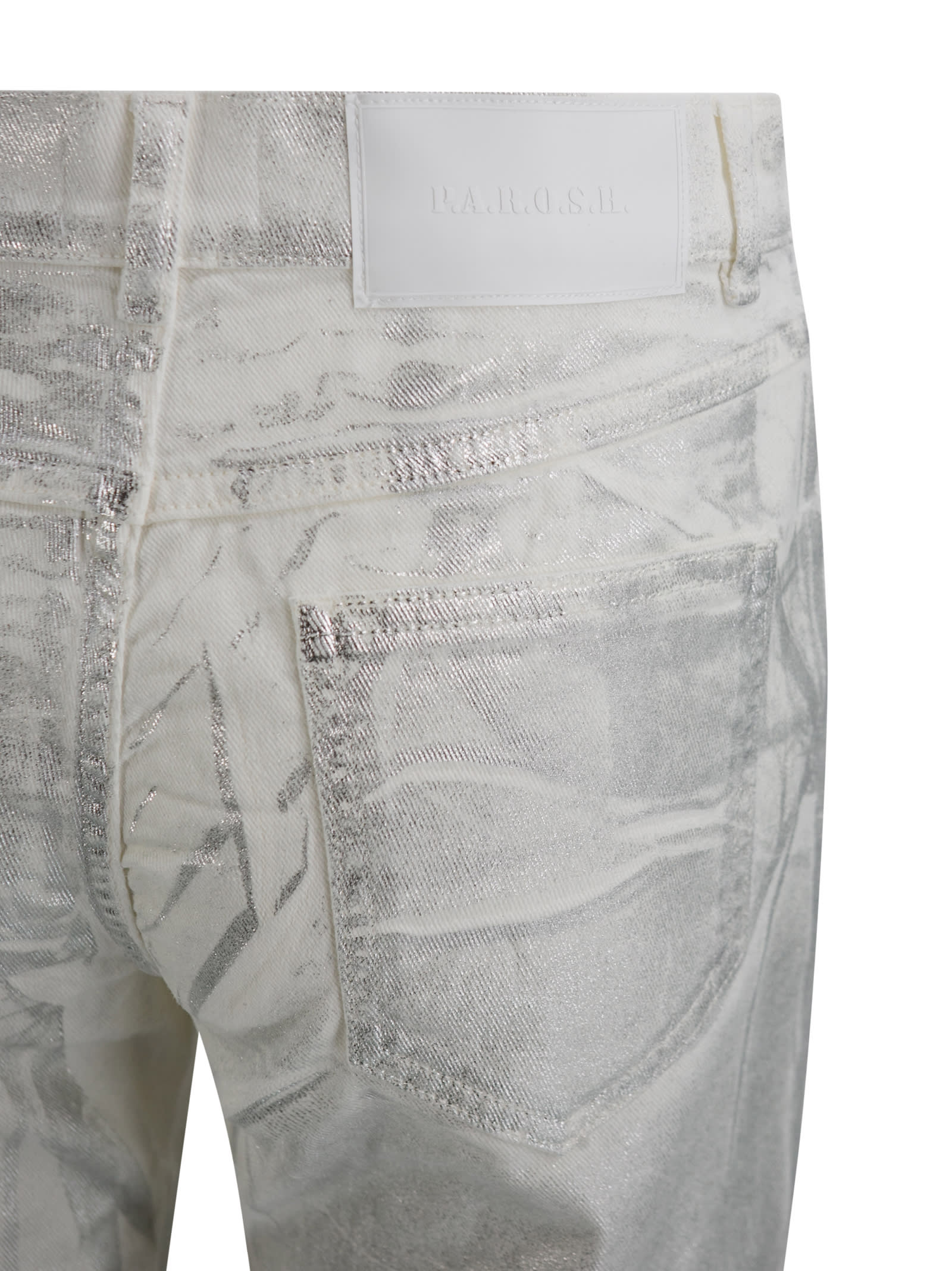 Shop P.a.r.o.s.h Silver Jeans