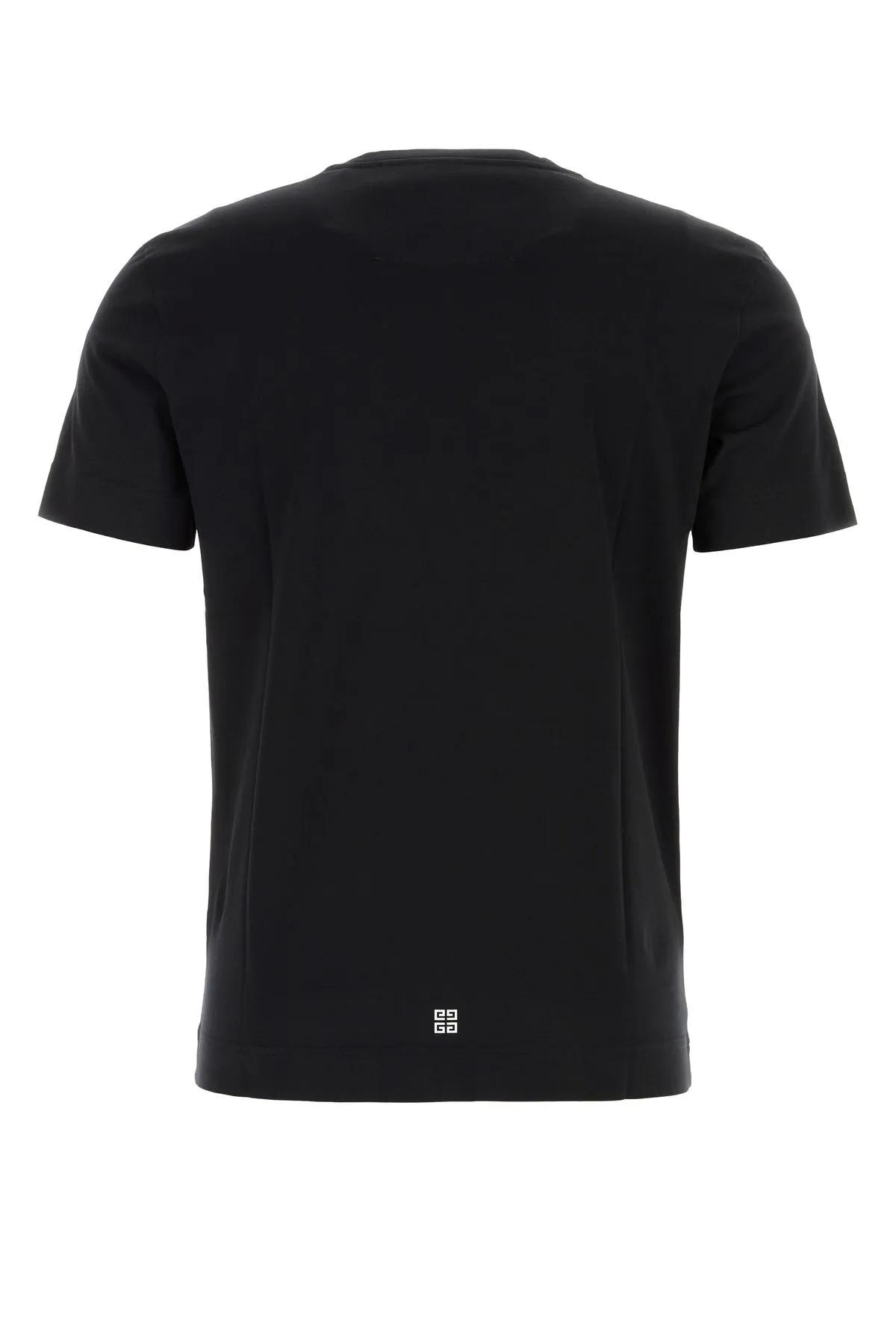 Shop Givenchy Black Cotton T-shirt