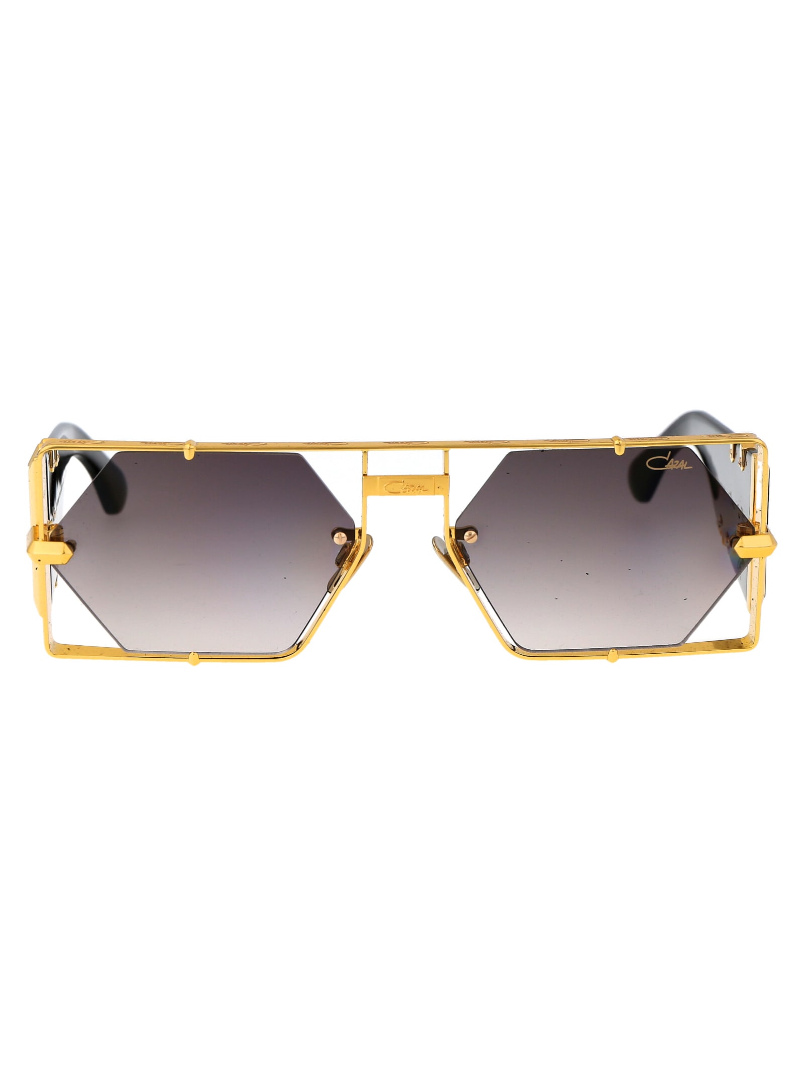 Cazal Mod. 004 Sunglasses In 001 Gold Black