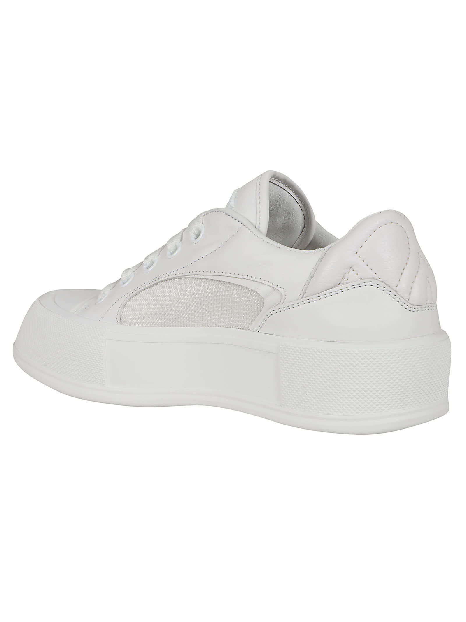 Shop Alexander Mcqueen Sneaker Skate In White White