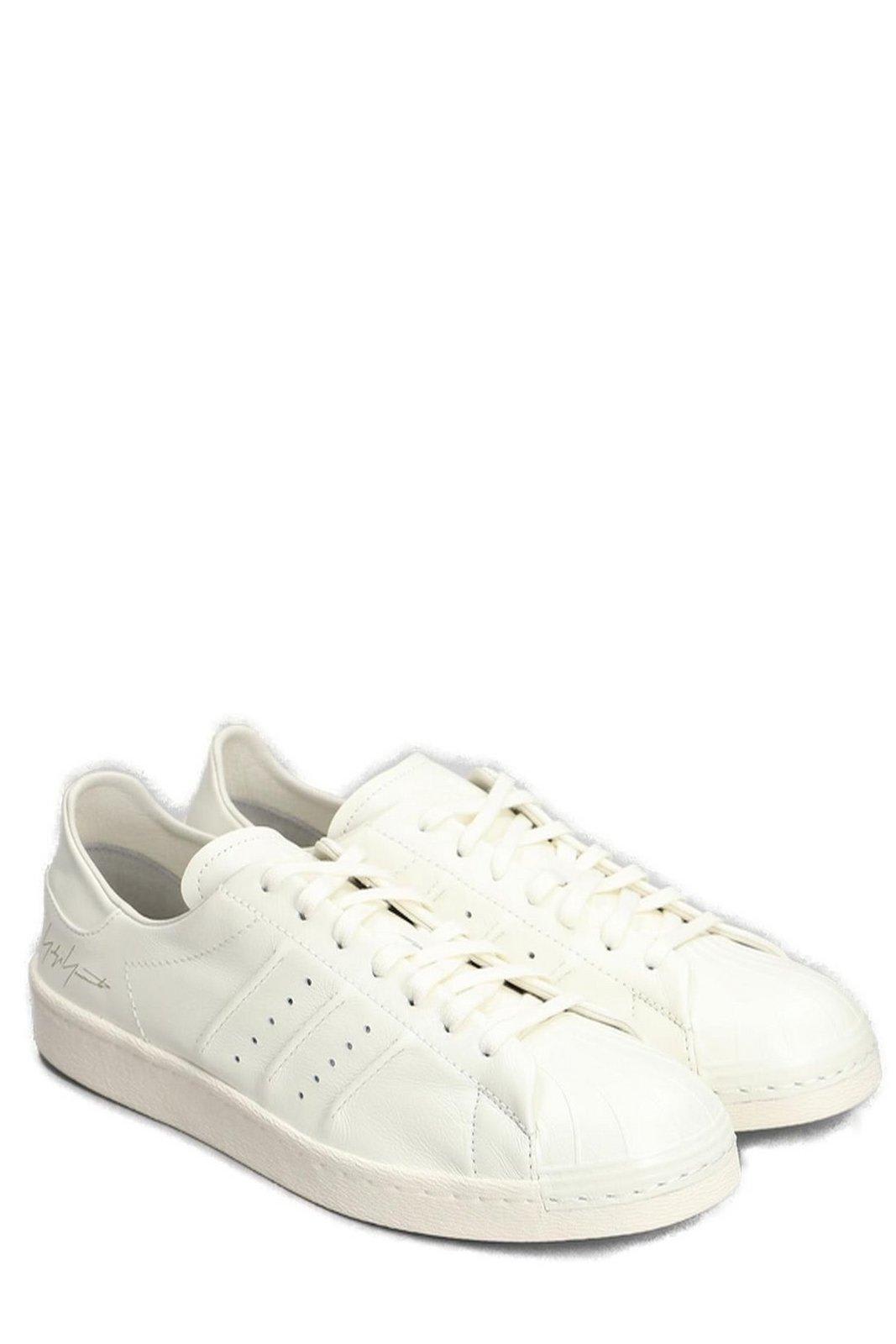 Shop Y-3 Superstrar Round Toe Lace-up Sneakers