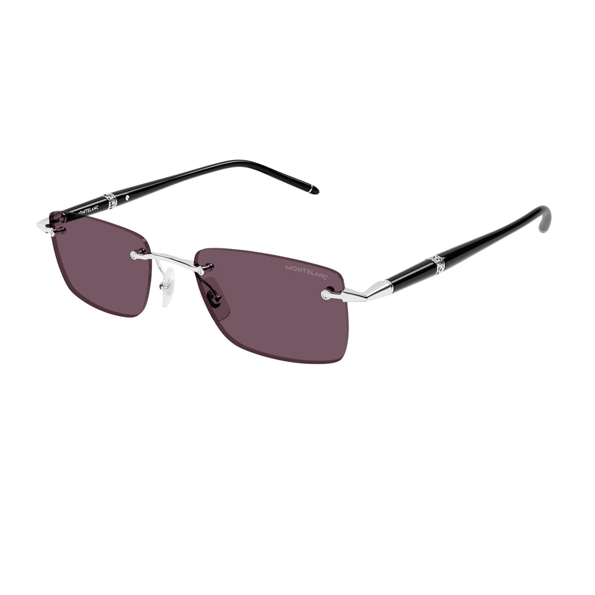 Montblanc Mb0344s Linea Meisterstück 002 Sunglasses In Black