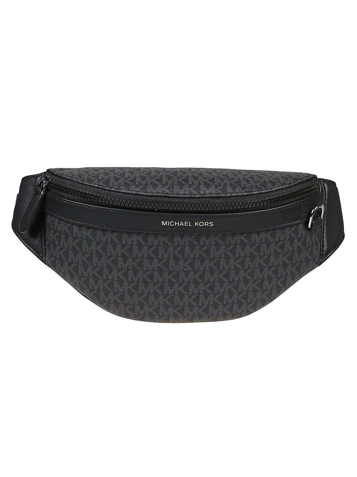 Michael Kors Greyson Logo Printed Zip-up Belt Bag