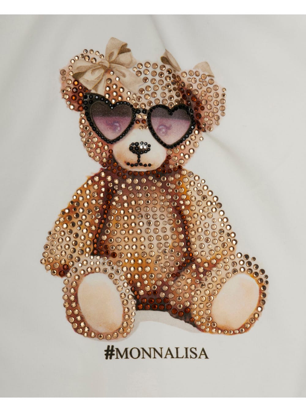 Monnalisa Multicolor Tracksuit With Logo Print On The Front In Cotton Stretch Baby In Animal Print