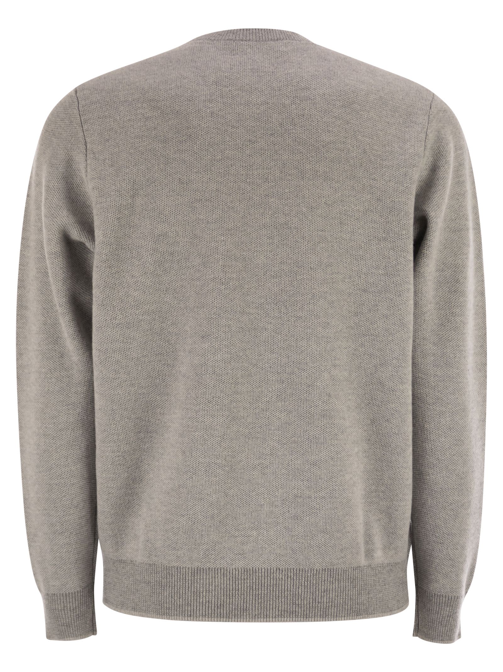 Peserico Wool And Cashmere Jumper In Gray