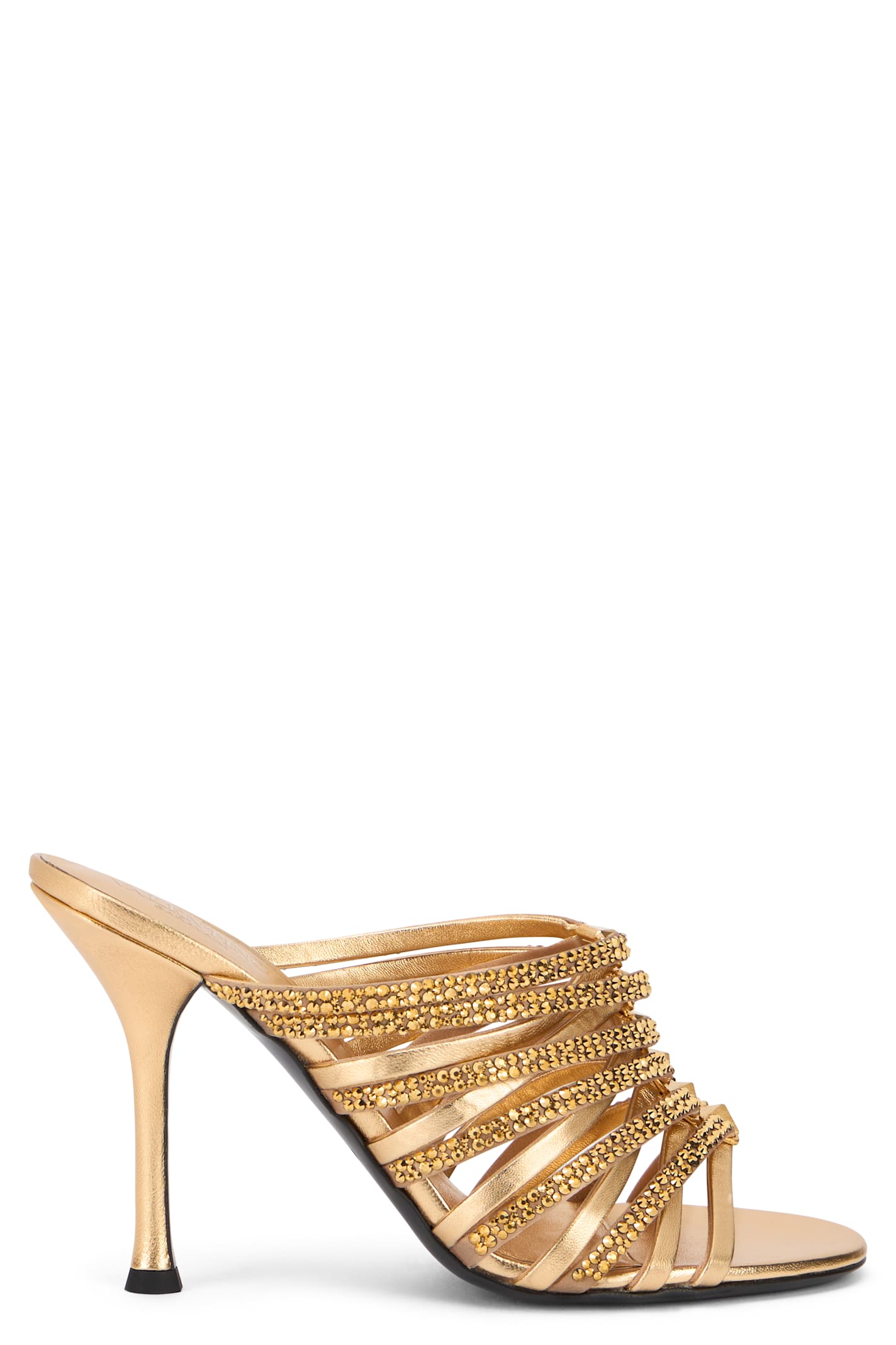 Valentino Garavani Mules In Leather And Fabric