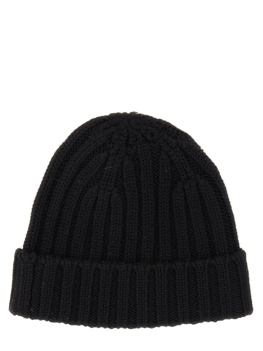 Shop Aspesi Beanie Hat In Black