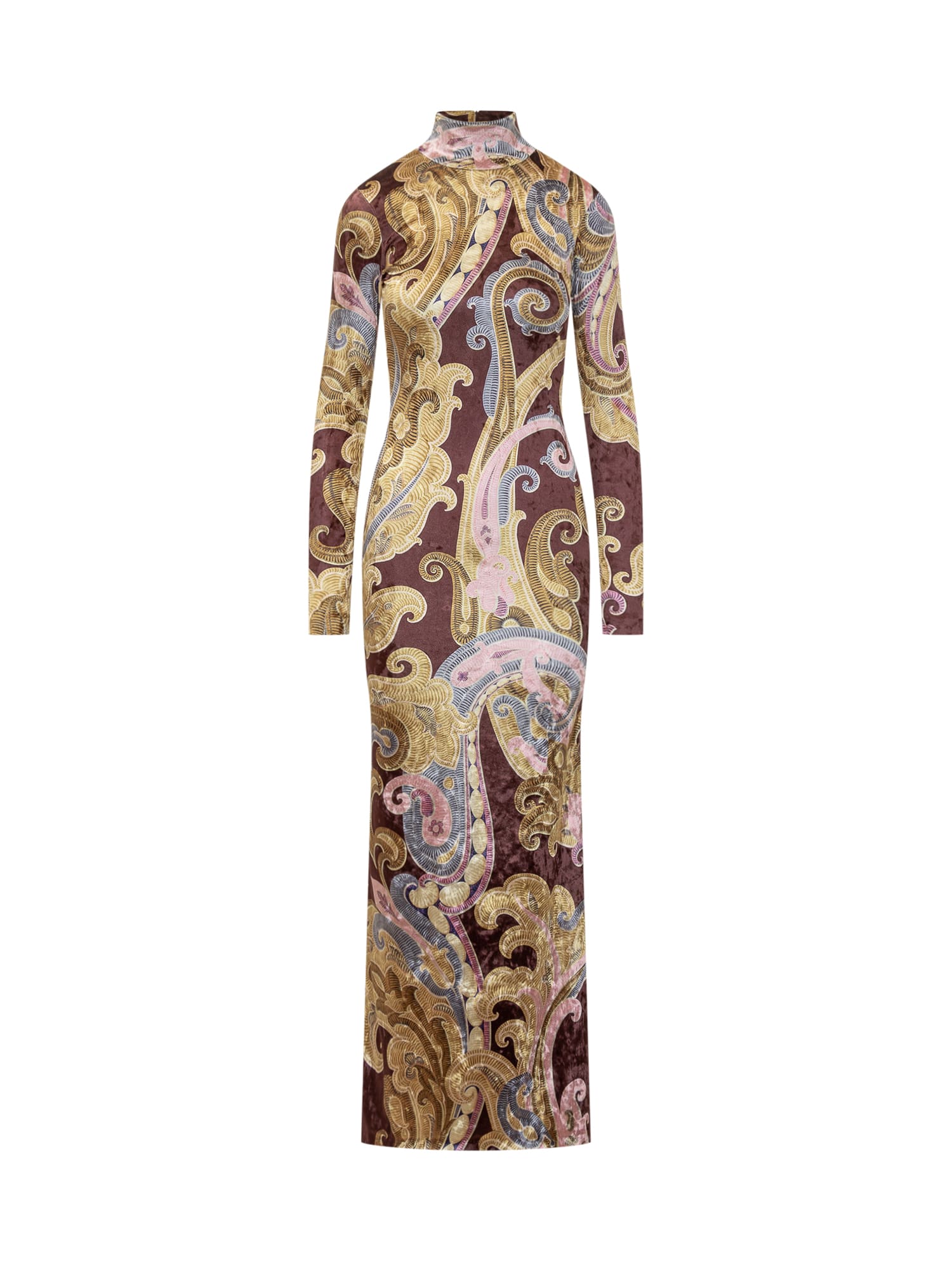 Shop Etro Dress In Moro