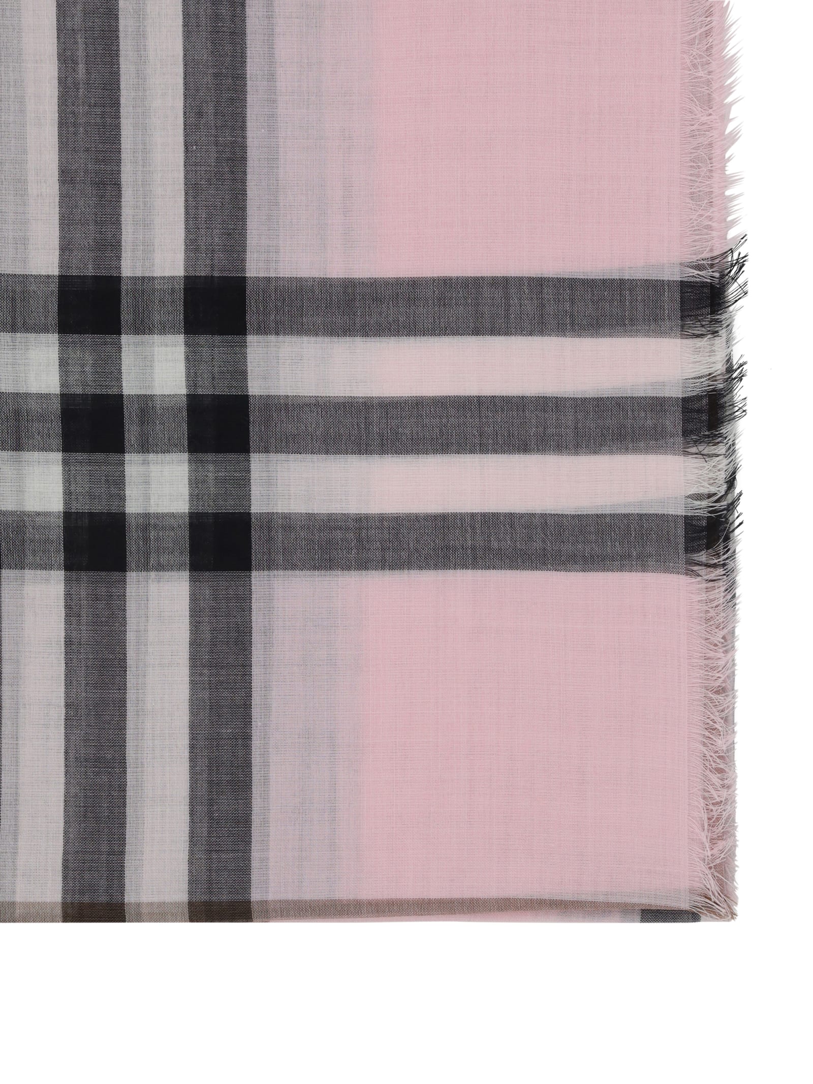 Shop Burberry Scarf In Pink