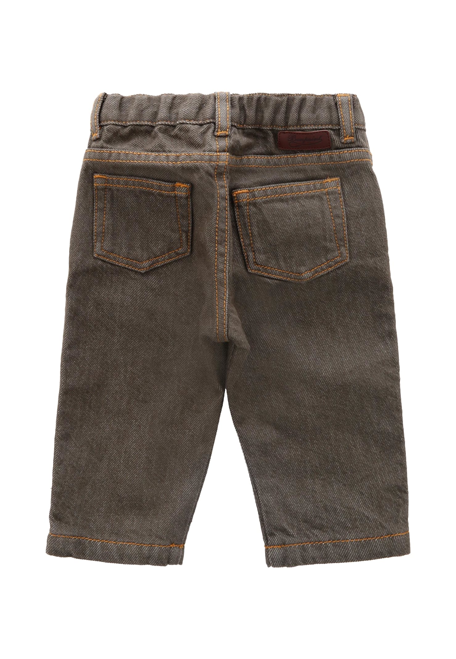 Bonpoint Green Trousers For Baby Boy With Logo In Green