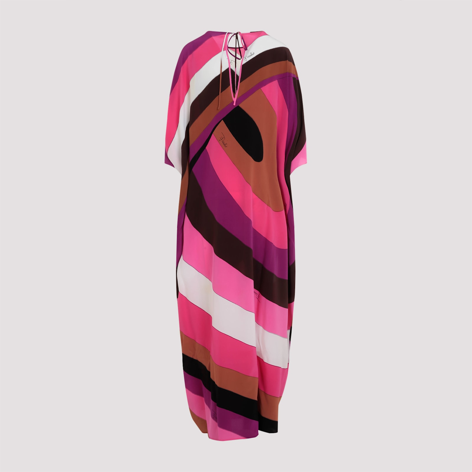 Shop Pucci Kaftan In Fuxia Marrone