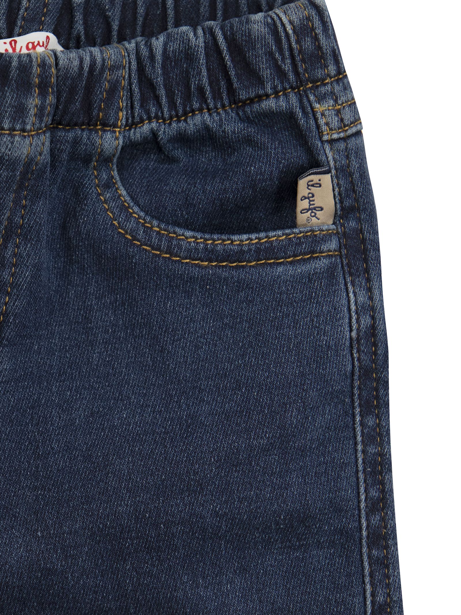 Shop Il Gufo Baby Jeans With Cuffs In Blue