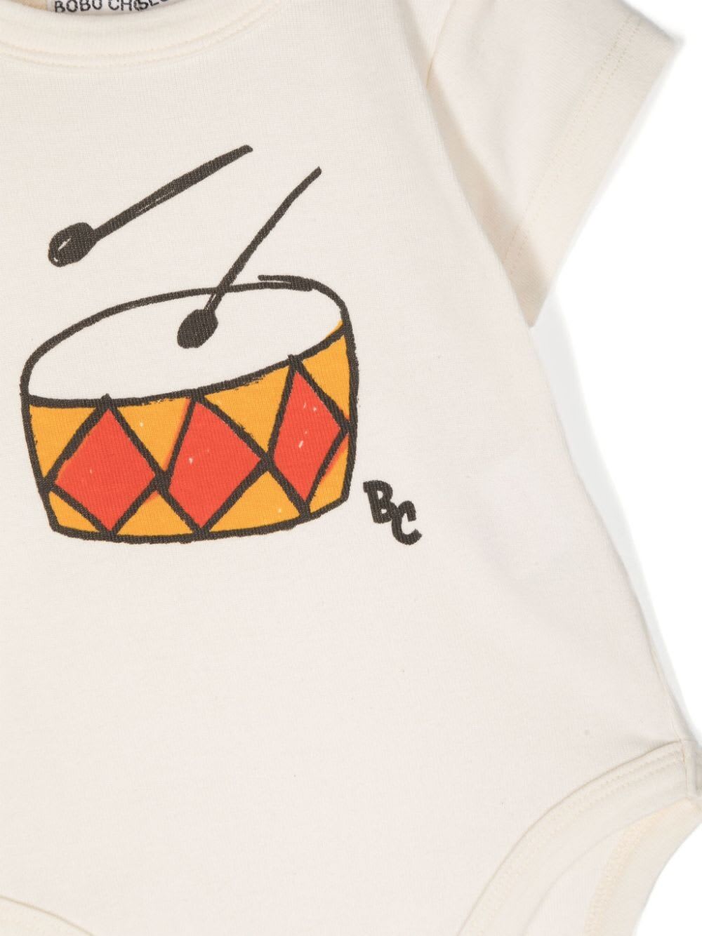 Shop Bobo Choses Baby Play The Drum Body In Off White