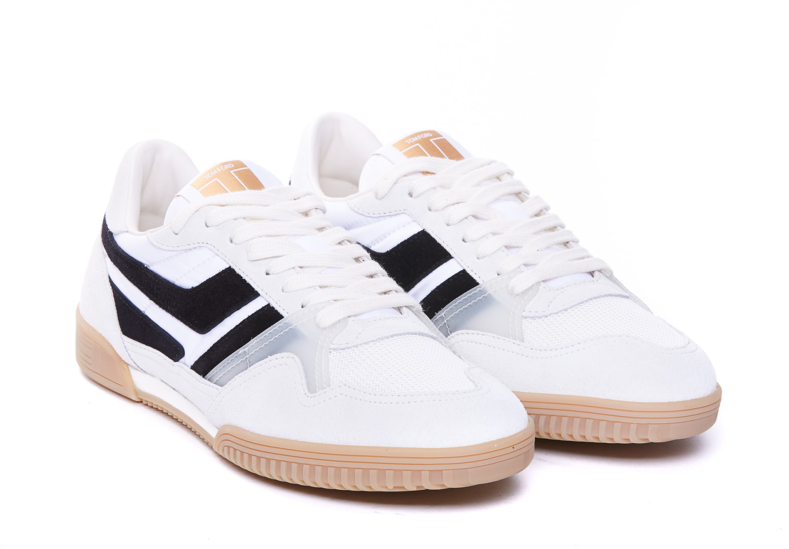 Shop Tom Ford Jackson Sneakers In White