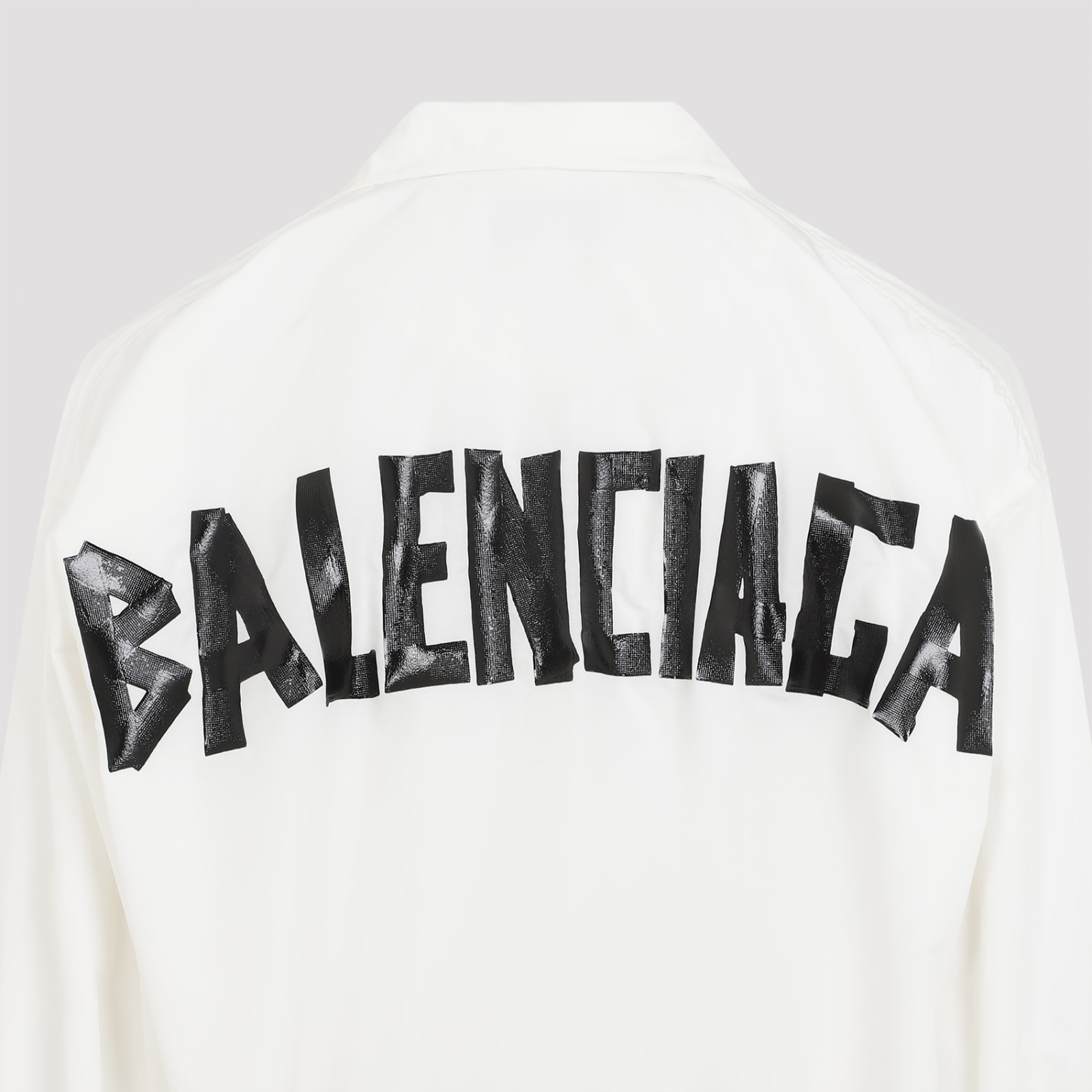 Shop Balenciaga Medium Fit Tracksuit Jacket In White