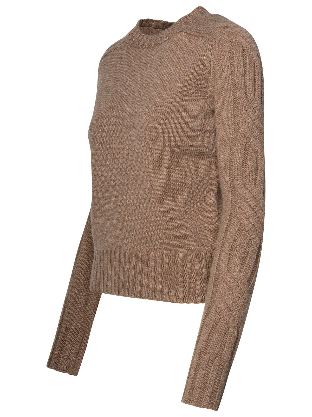 Shop Max Mara Crewneck Longsleeved Jumper In Dove