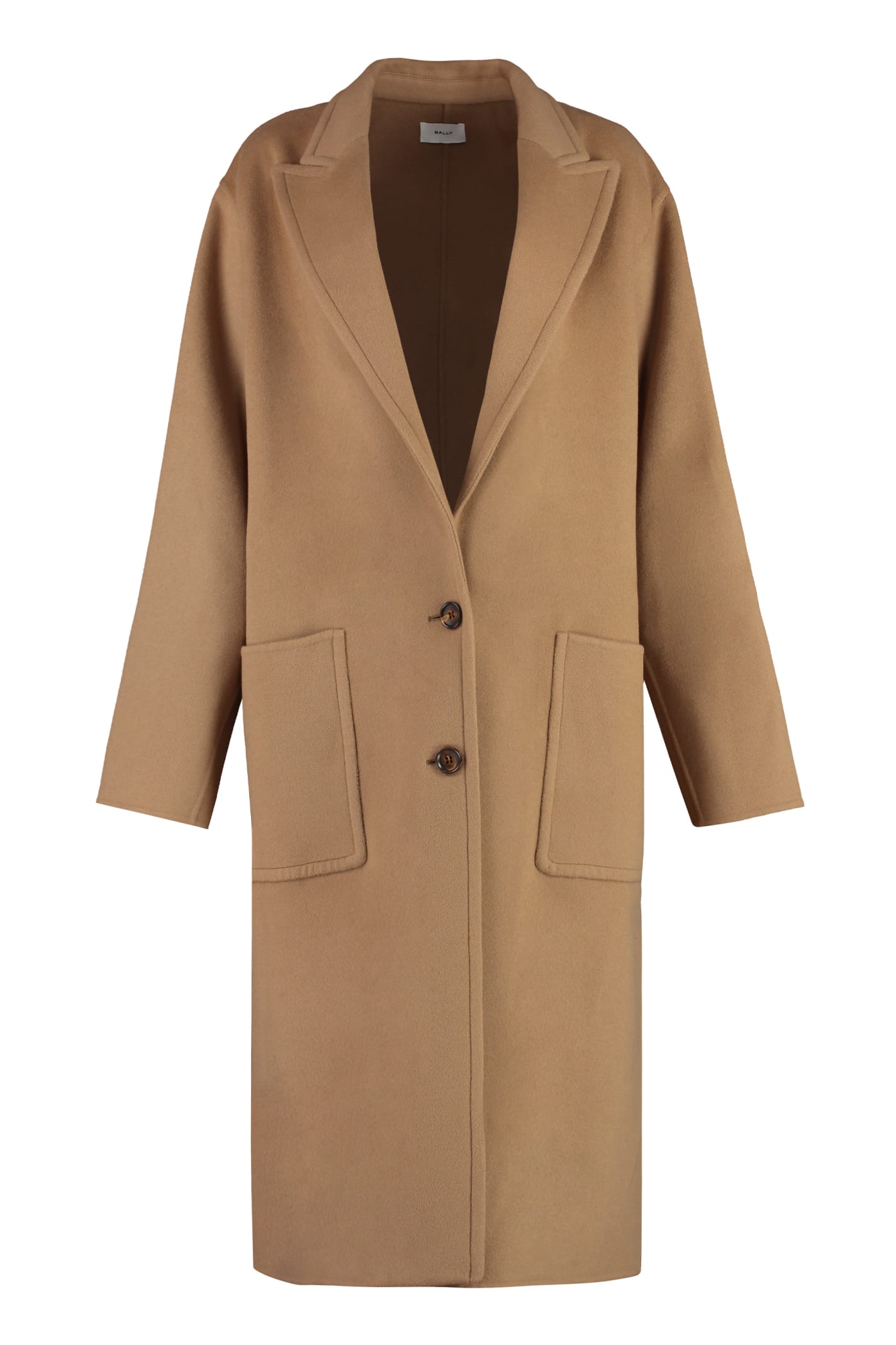 Shop Bally Wool And Cashmere Coat In Camel