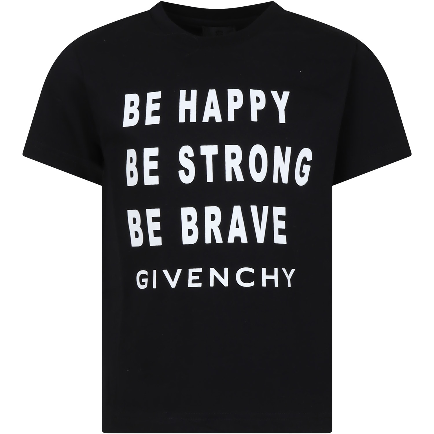 Givenchy Kids' Black T-shirt For Boy With Logo