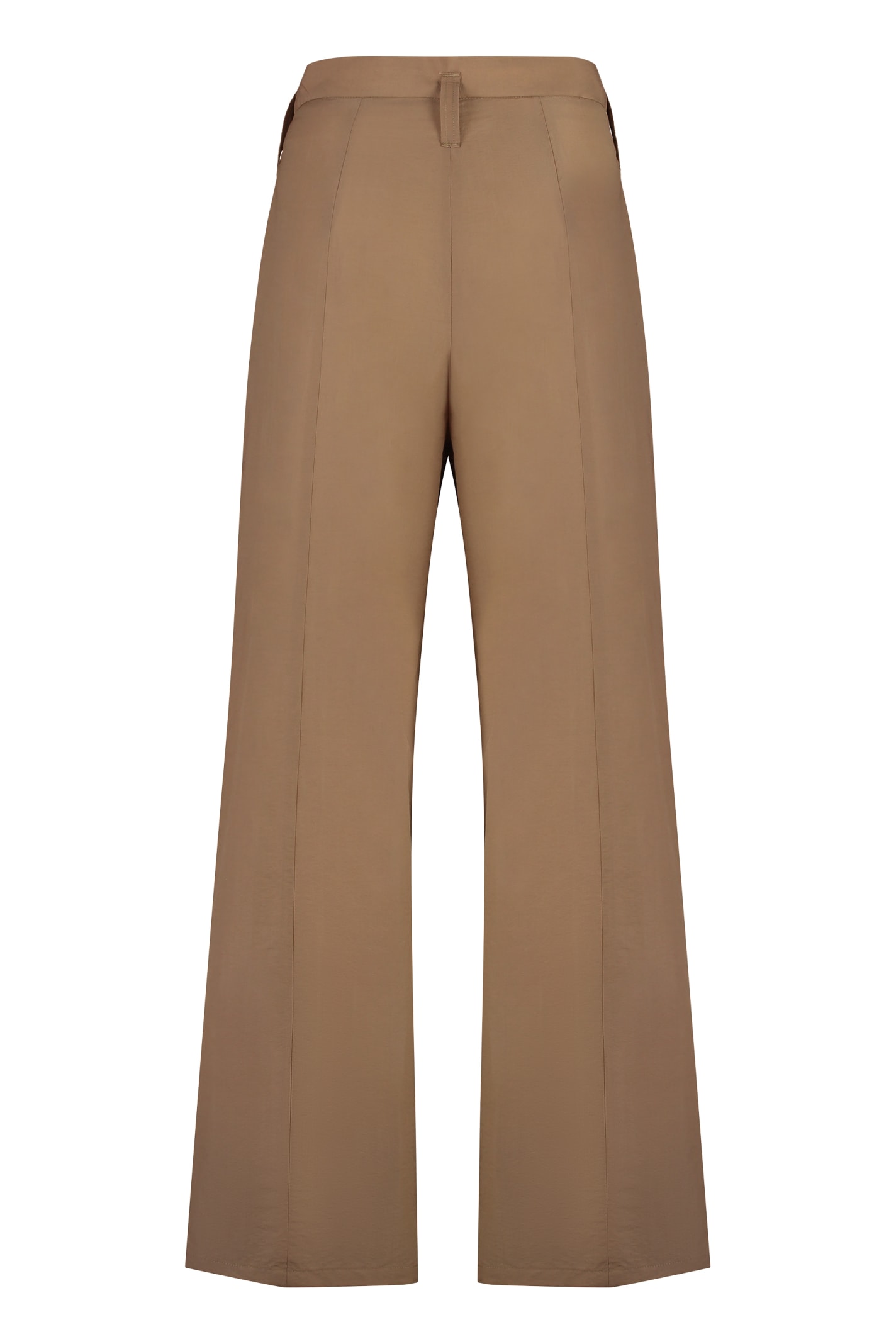 Shop Philosophy Di Lorenzo Serafini Cotton Blend Trousers In Beige