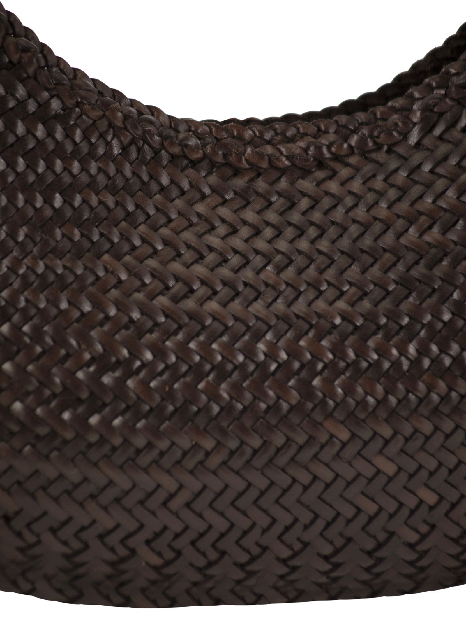 Dragon Diffusion Nova Luna 3mm Mini Moon Shape Hobo 27x18x4 Cm Shoulder Bags Brown In Brown