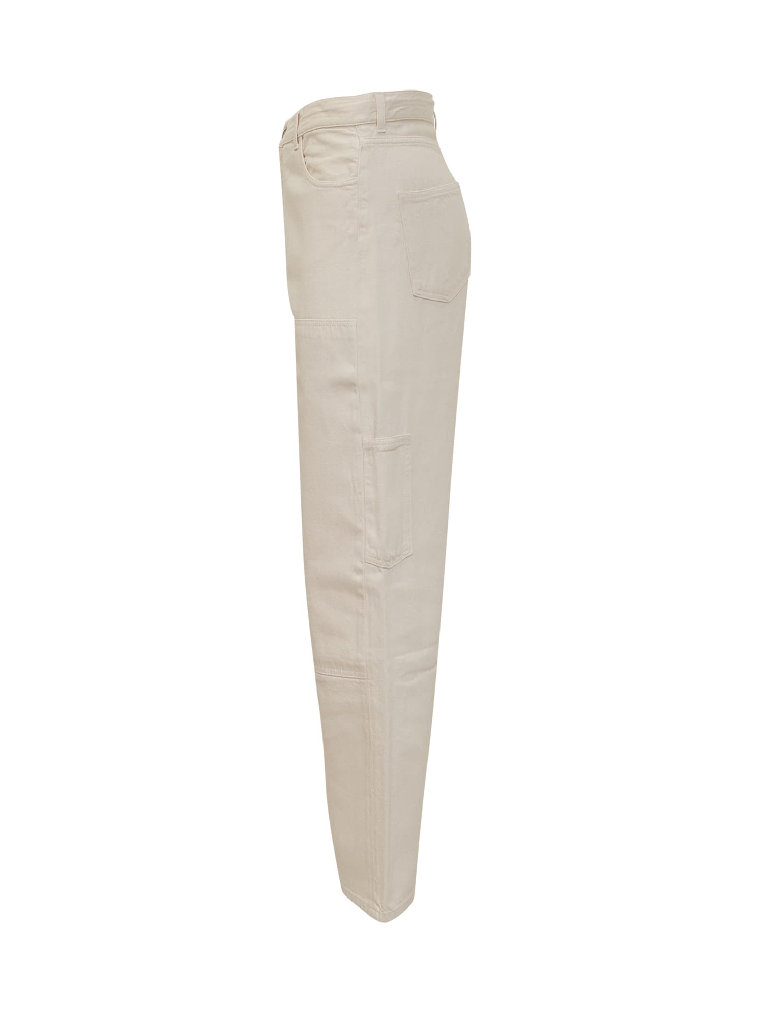 Alanui Straight Leg Denim Pants In White Raw