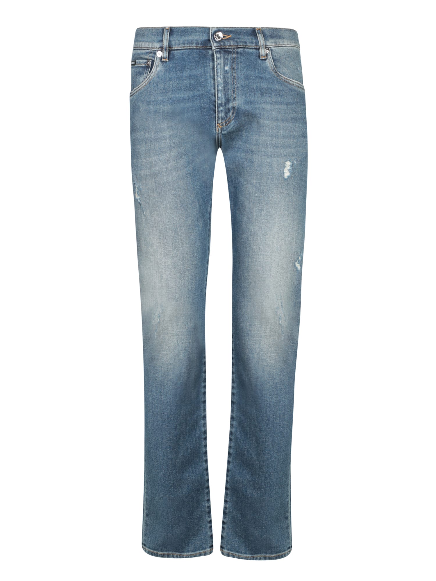 Shop Dolce & Gabbana Blue Skinny Jeans