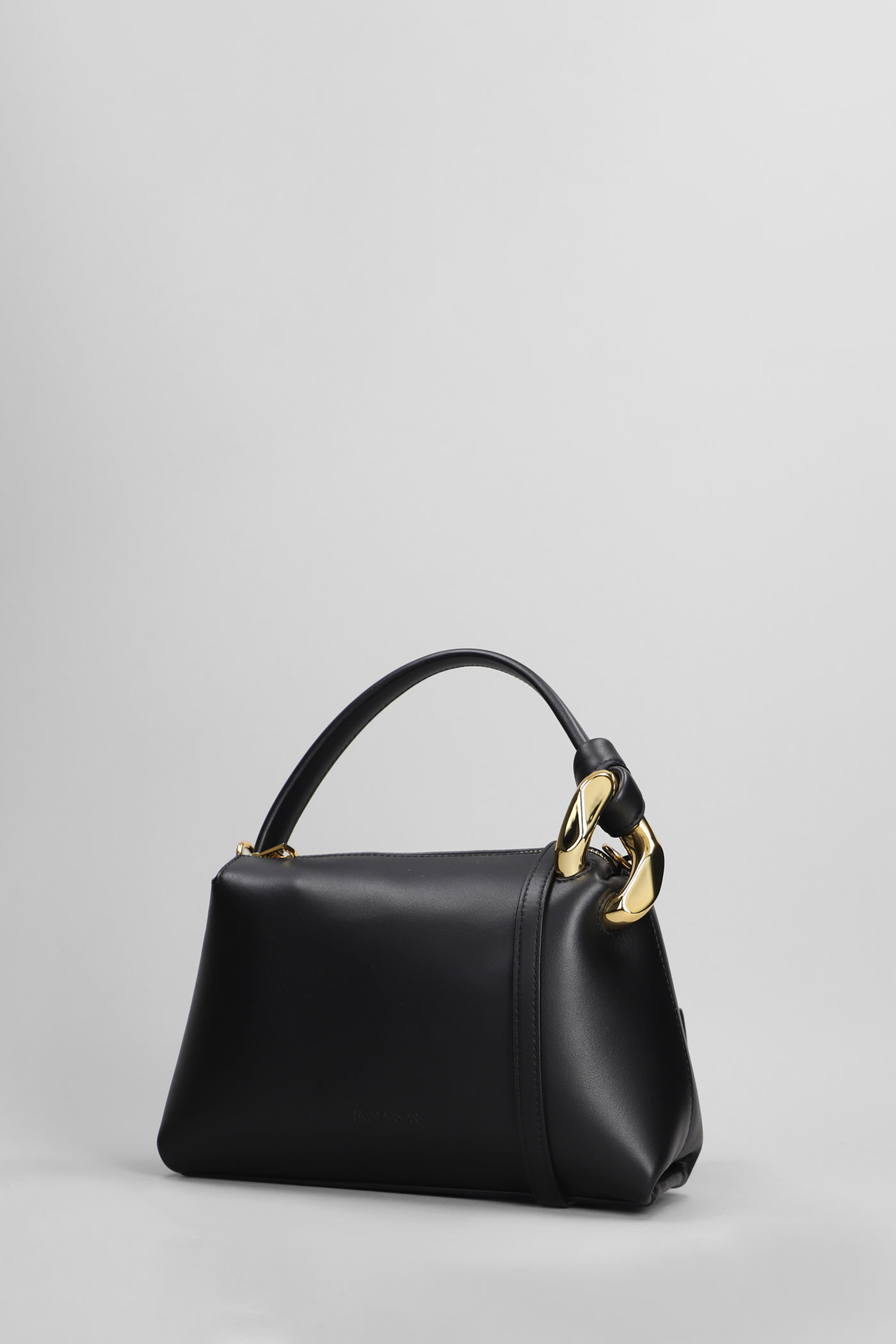 Shop Jw Anderson Corner Shoulder Bag In Black Leather