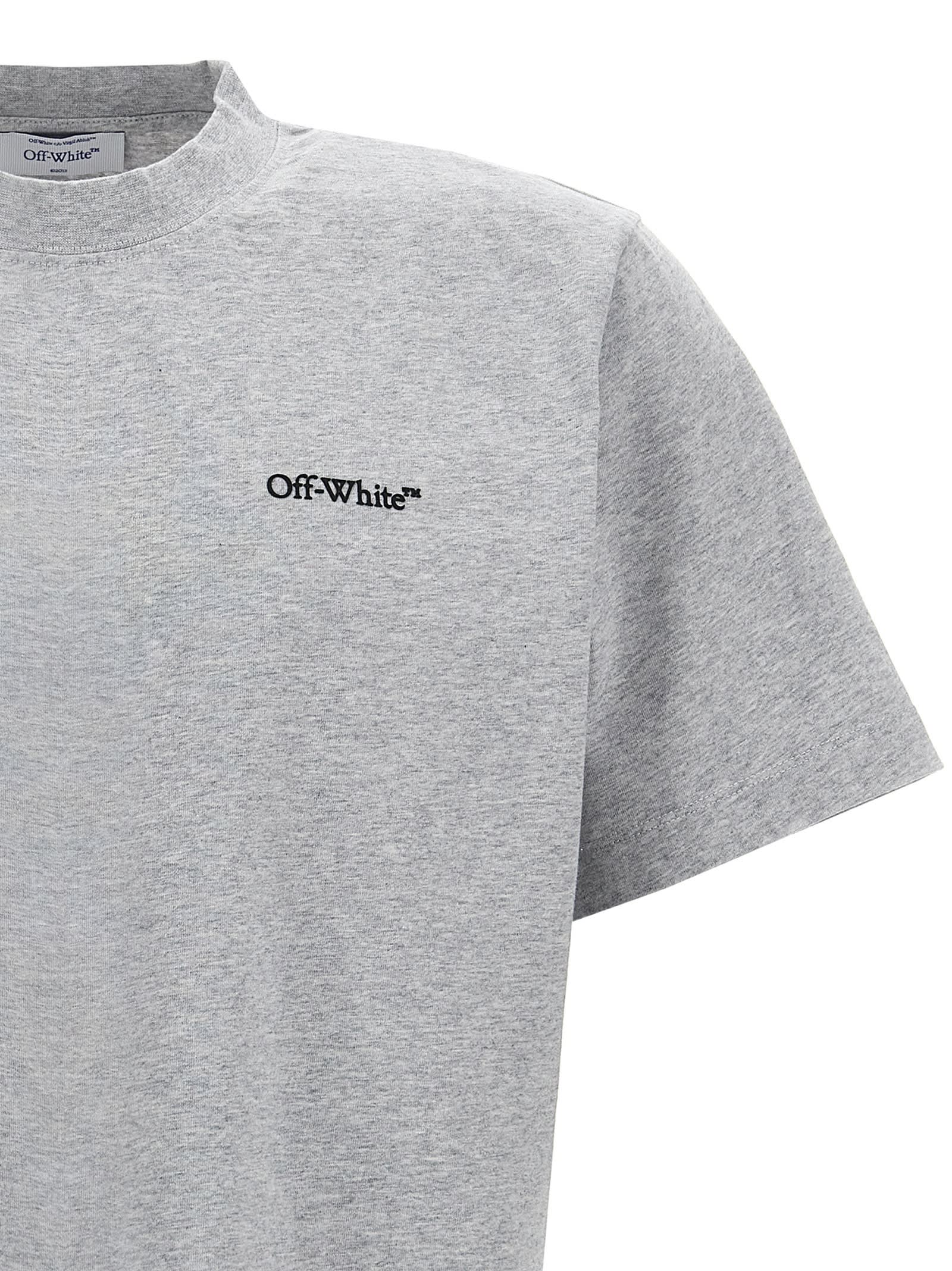 Shop Off-white Windy Arrow T-shirt In Gray