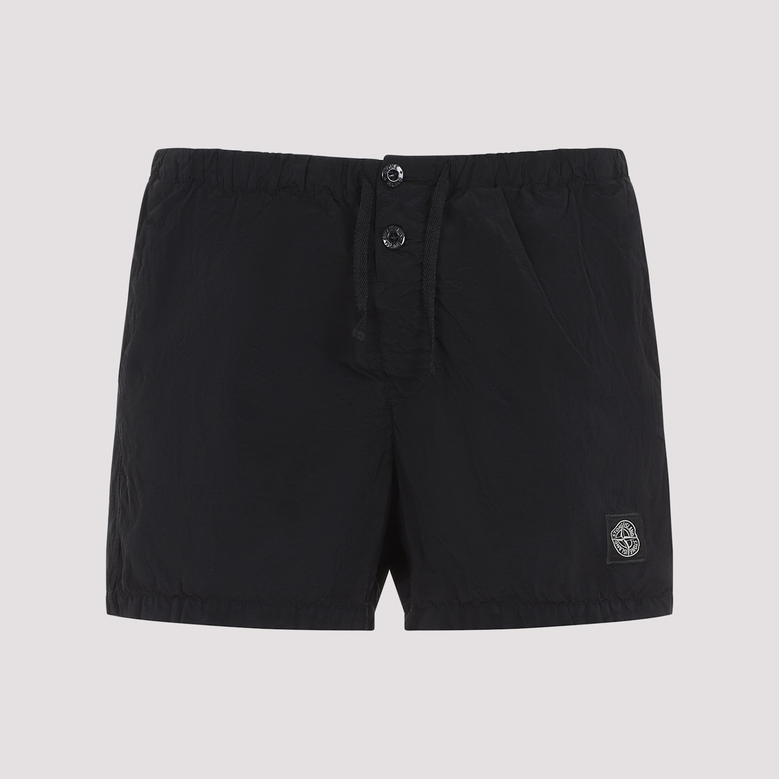 Stone Island Polyamide Shorts In Black