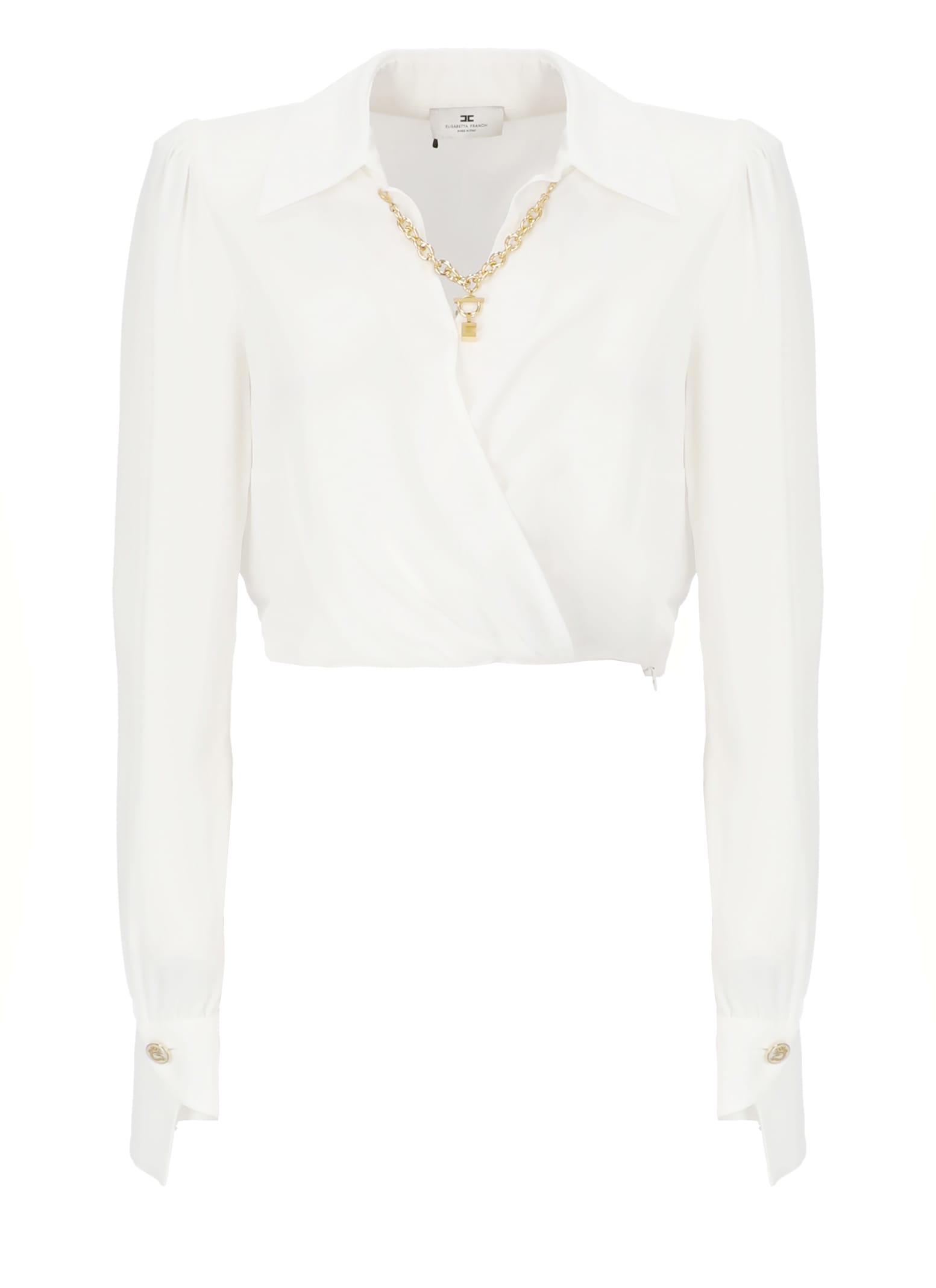 Elisabetta Franchi Viscose Shirt In White