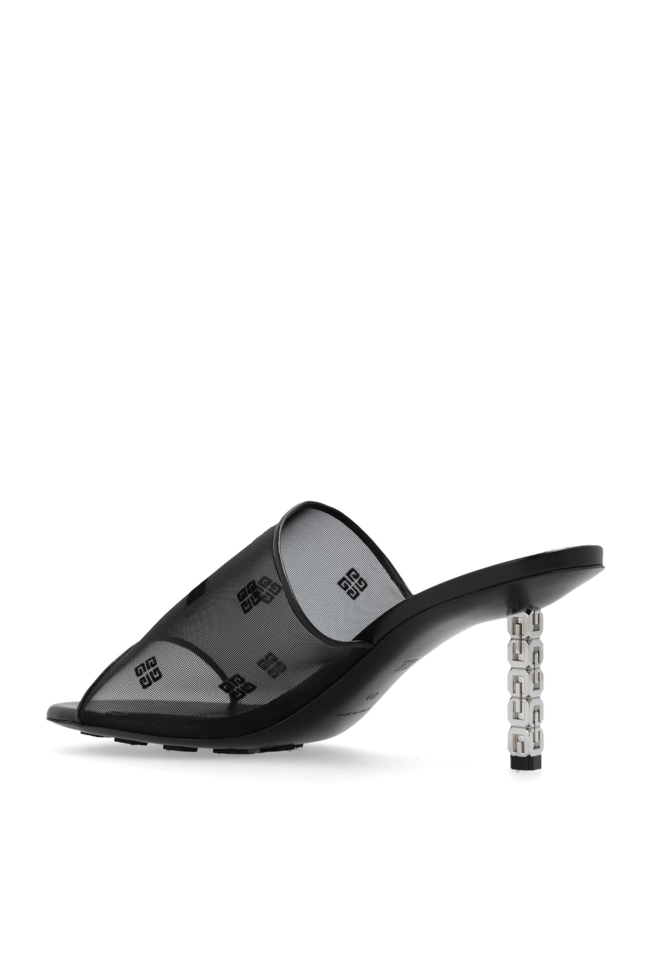 Shop Givenchy G-cube Heeled Mules In Black