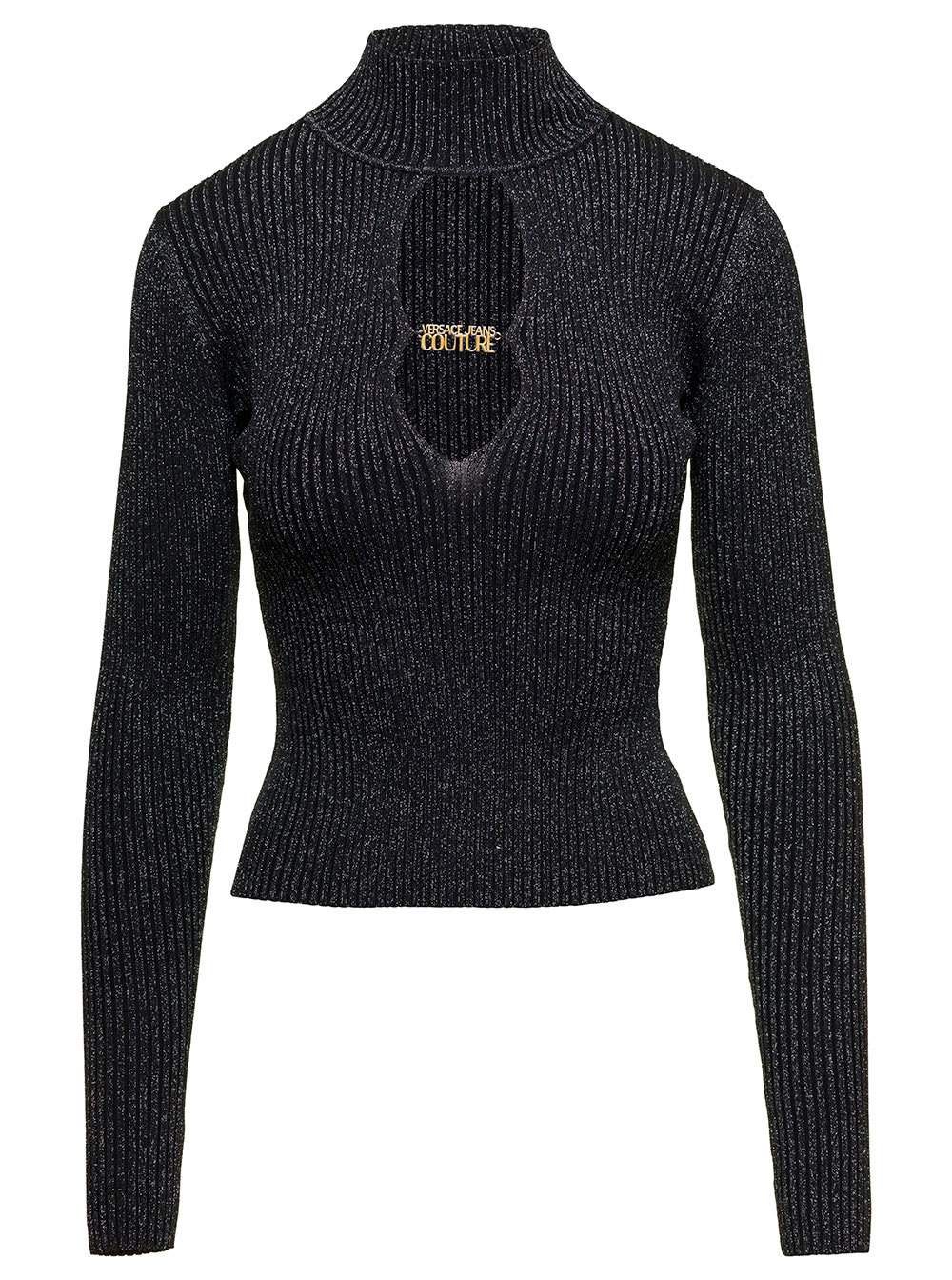 VERSACE JEANS COUTURE 75DPM32 BIS RIB LUREX F14 KNITWEAR