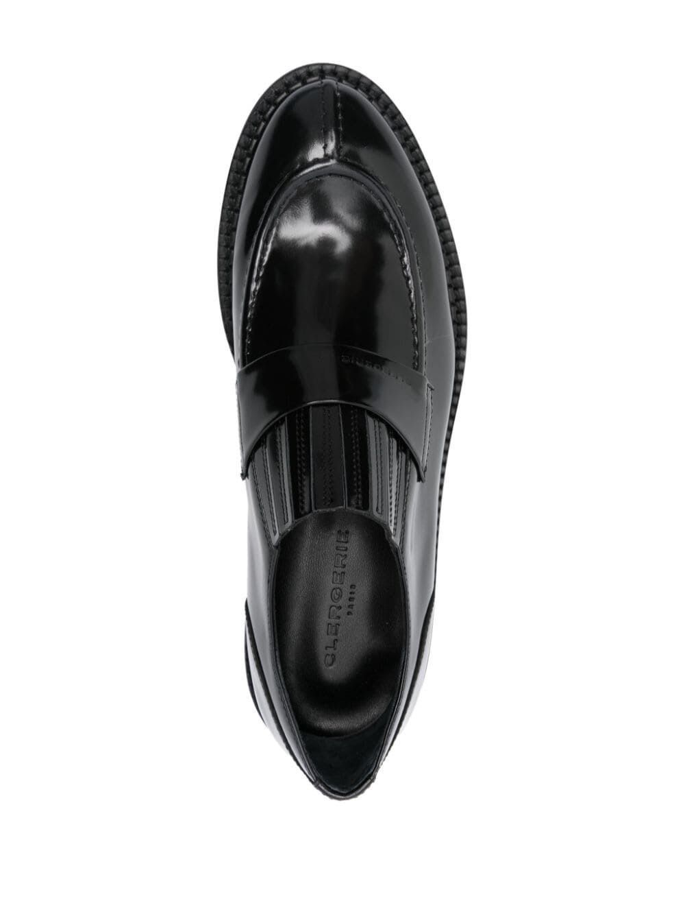 Shop Clergerie Clark Loafer In Black Gloss