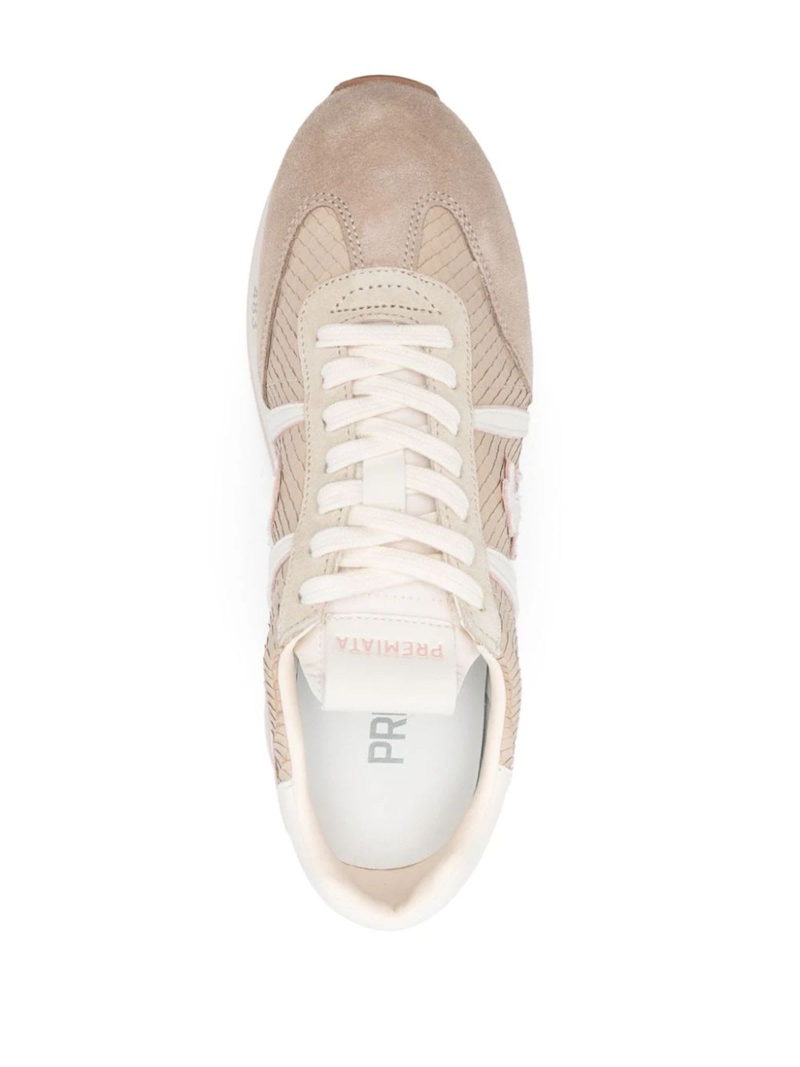 Shop Premiata Beige Beth Sneakers