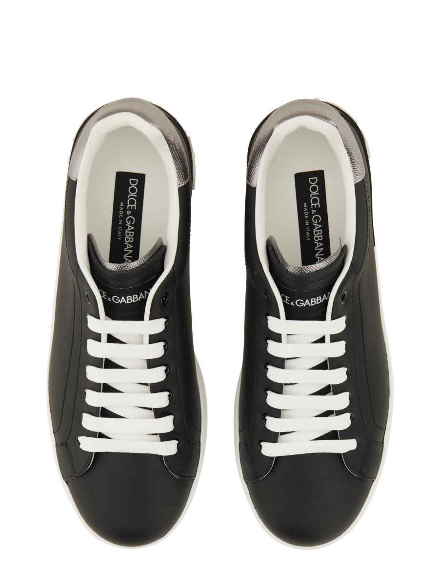 Shop Dolce & Gabbana Portofino Sneaker In Black