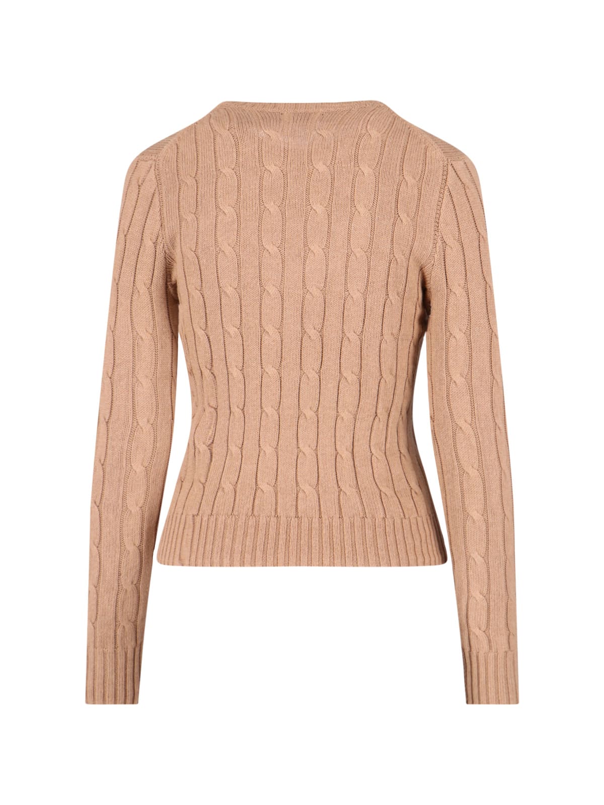 Polo Ralph Lauren Polo-pony-motif Cotton Jumper In Brown