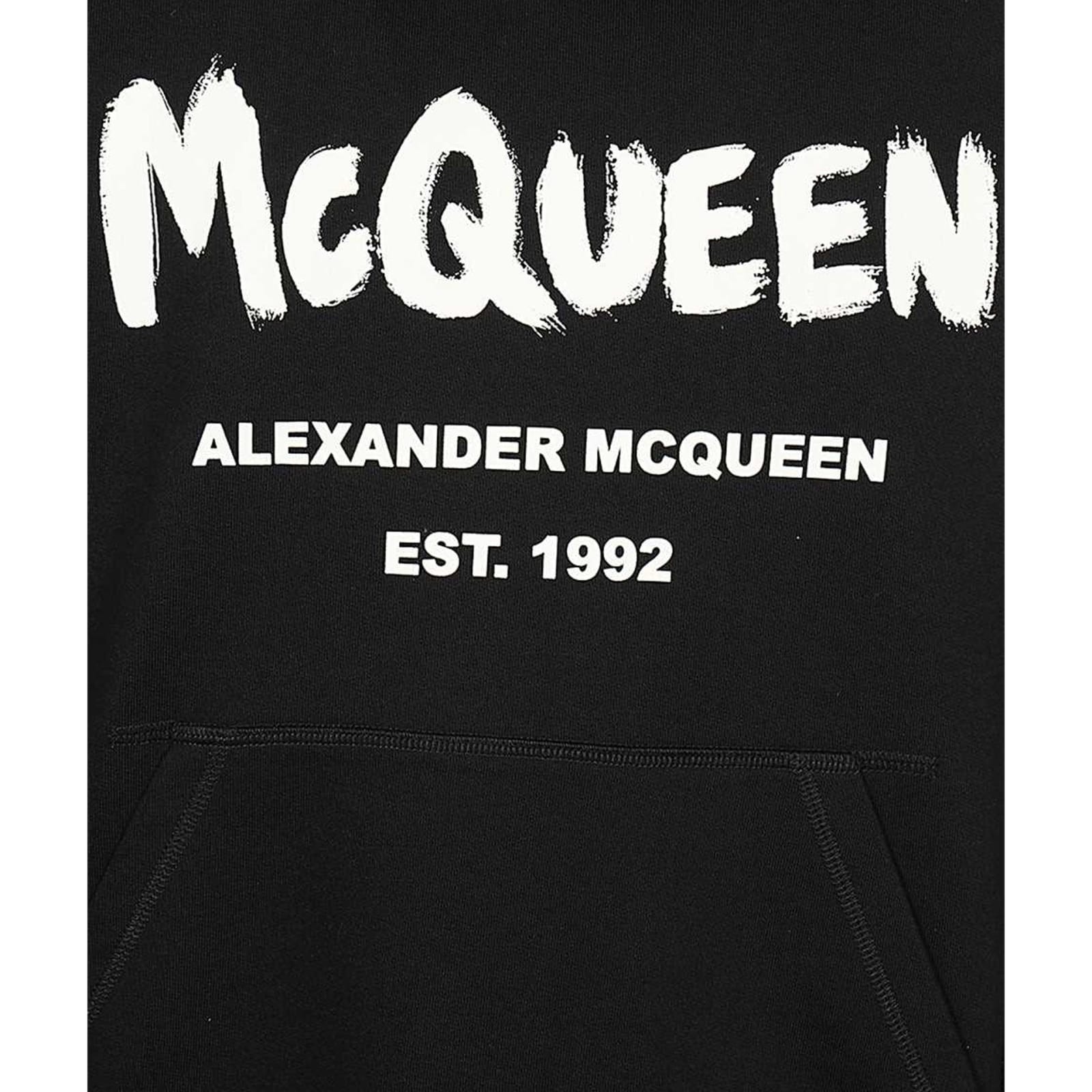 Shop Alexander Mcqueen Logo Sweatshirt In Black