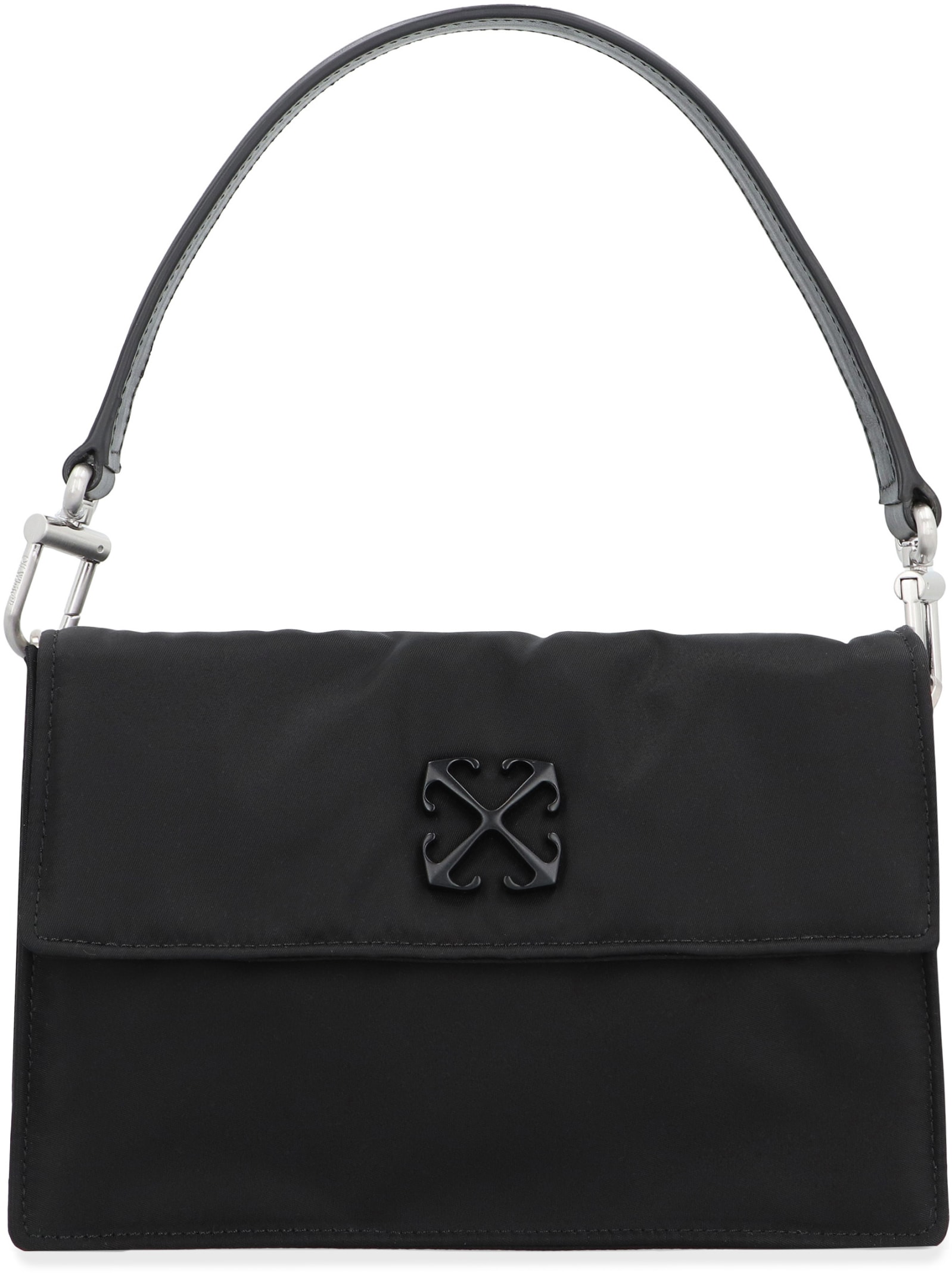 Shop Off-white Jitney 1.4 Handbag In Black