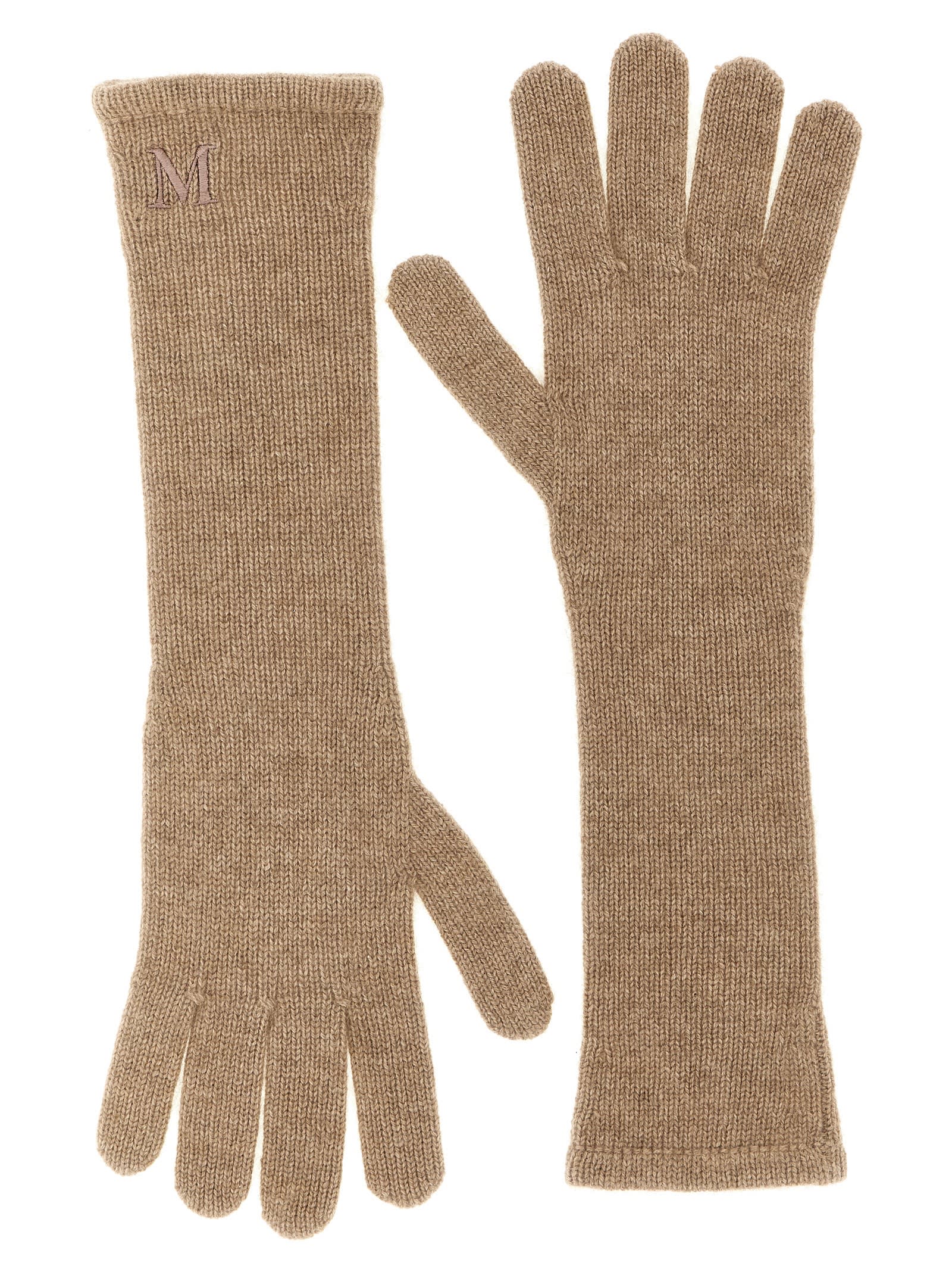 Max Mara Mmjock Gloves In Sand