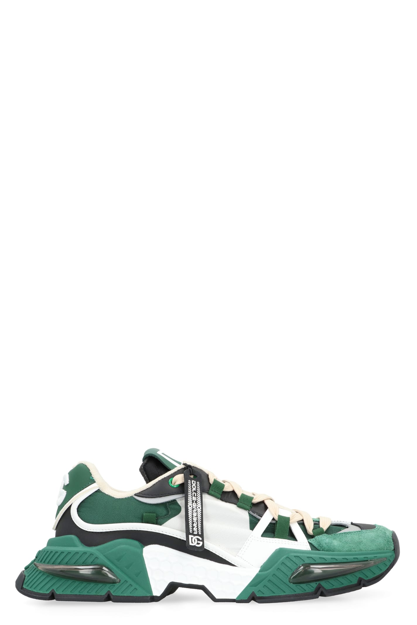Shop Dolce & Gabbana Airmaster Low-top Sneakers In Verde/nero