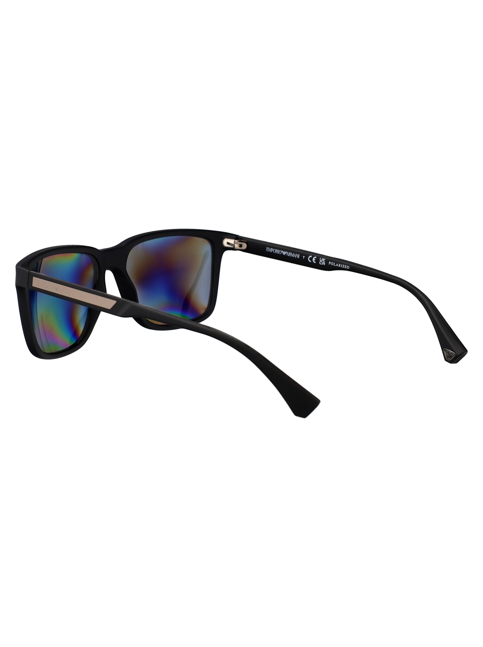 Emporio Armani Rubber Black Injected Sunglasses In Blue