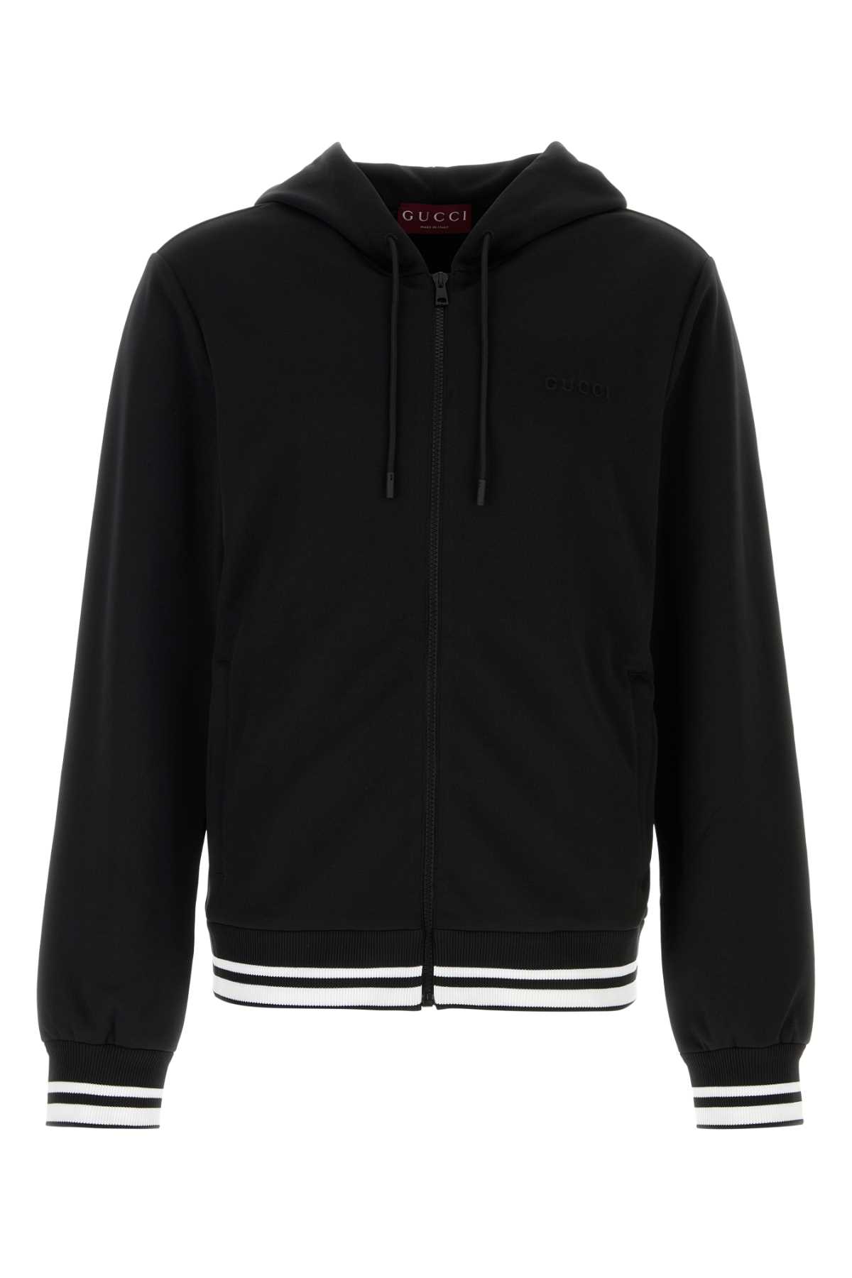 Black Tech Jersey Sweatshirt