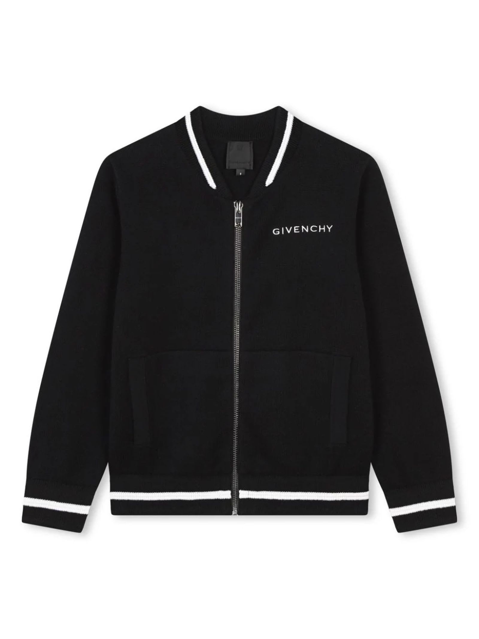 Shop Givenchy Kids Sweaters Black