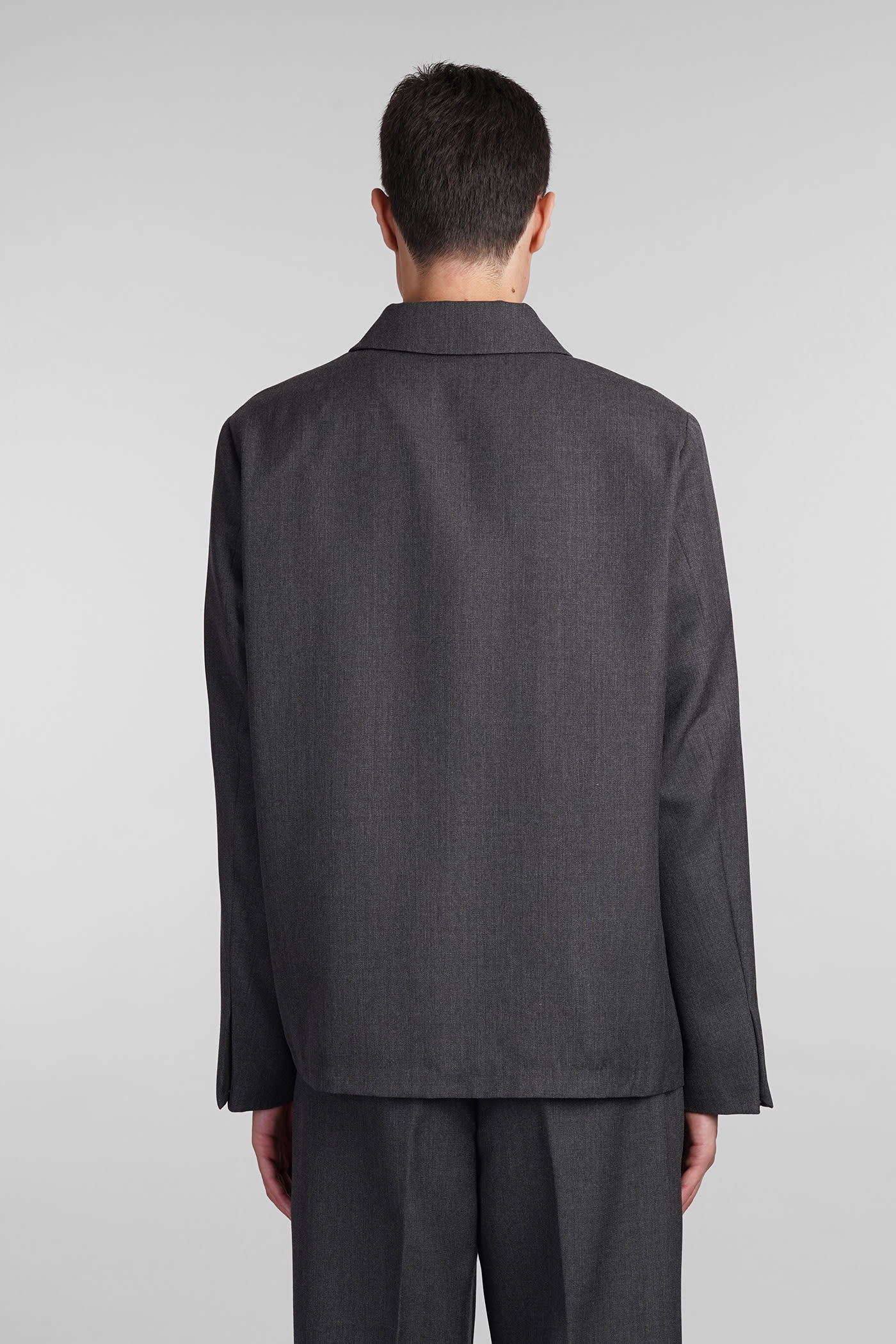 Shop Costumein Mike Casual Jacket In Grey Wool