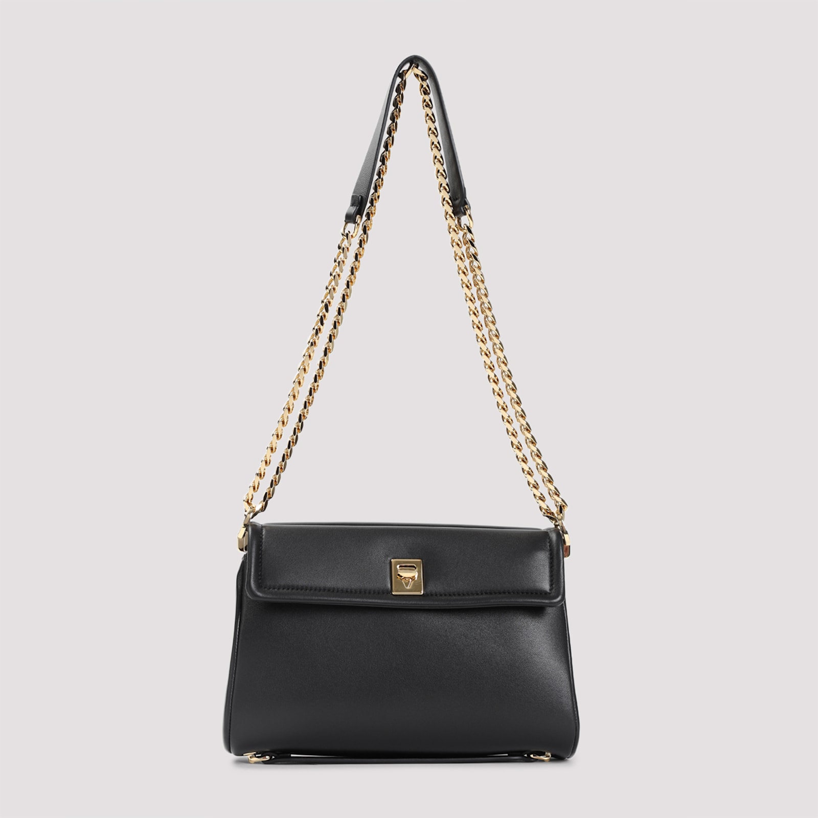 Shop Valentino Chain 2 Large Shoulder Bag In No Nero